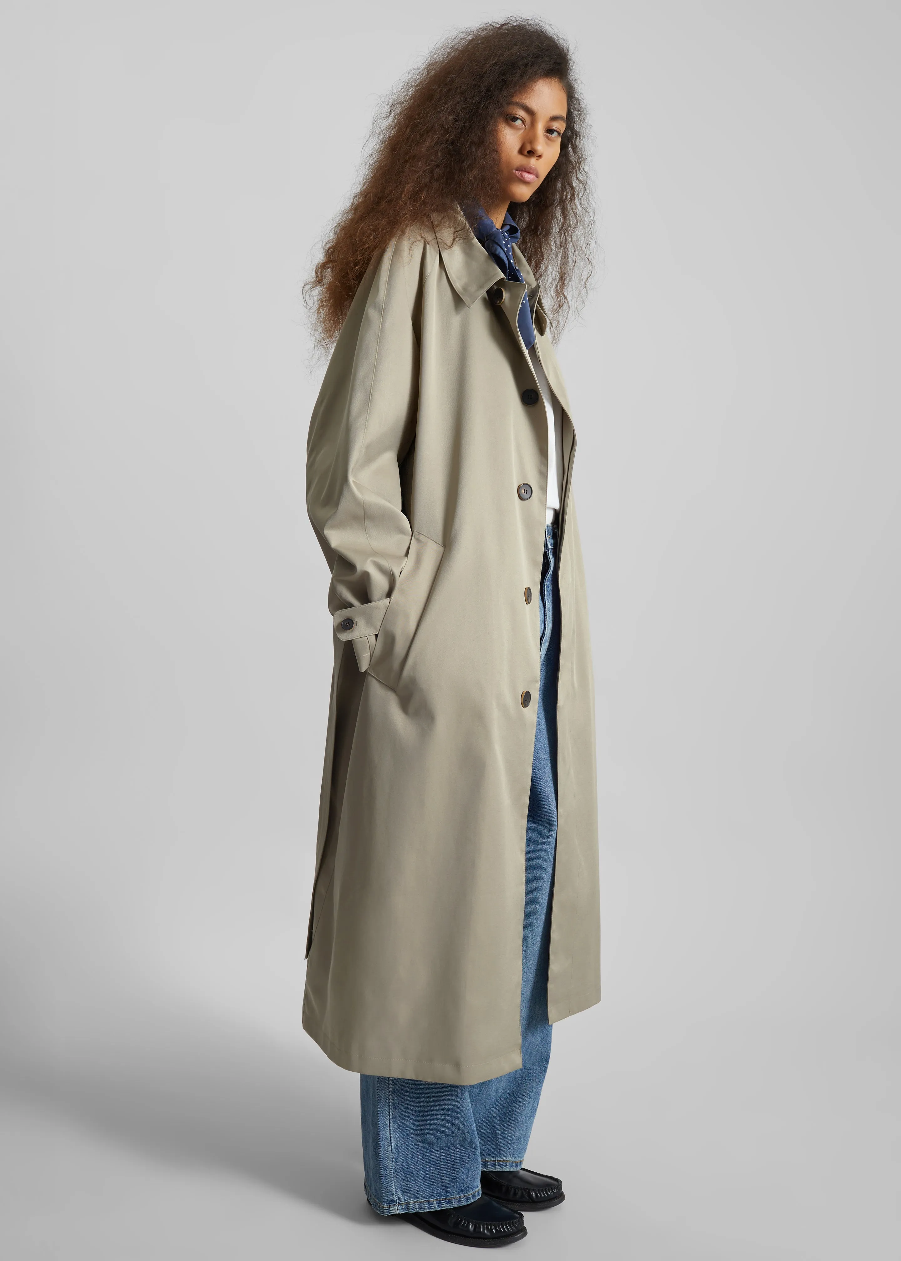 Berlare Trench Coat - Beige sold by Frankie Shop product image thumbnail 4