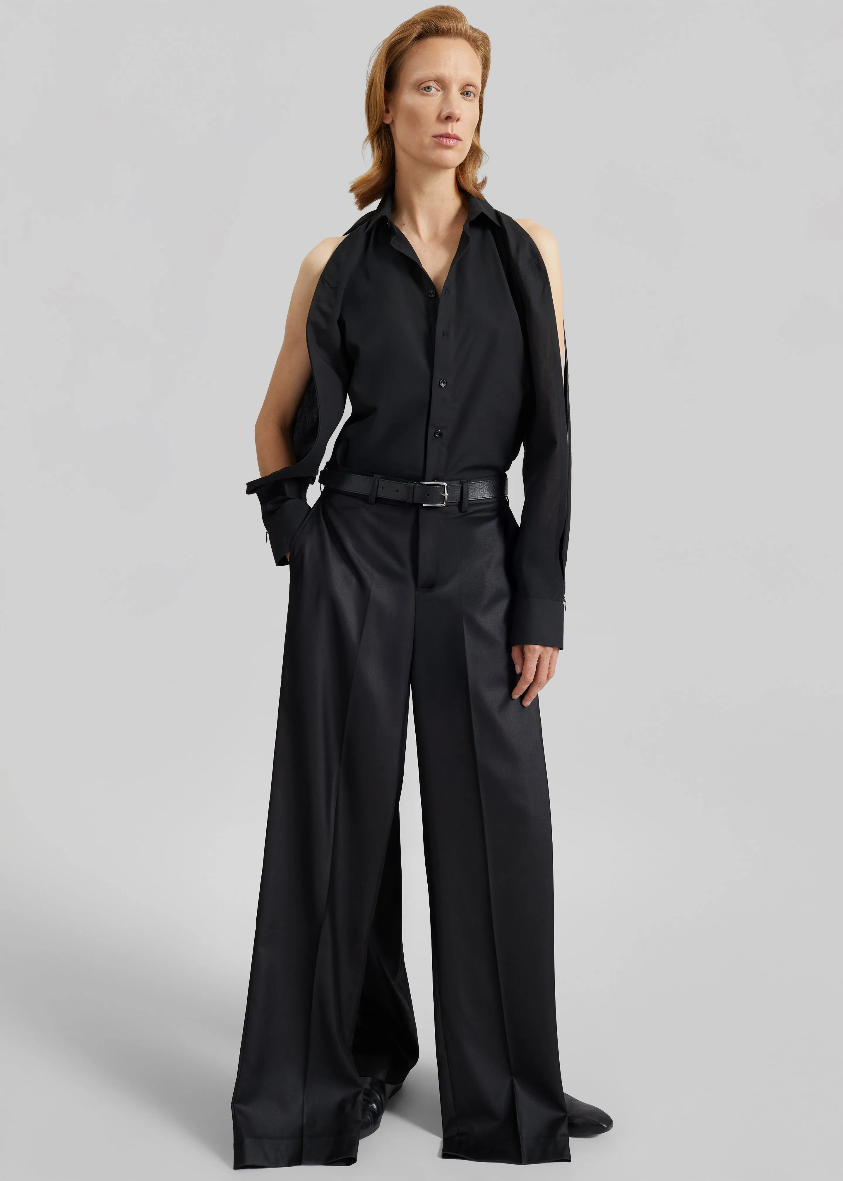 Bettter Double Leg Trousers - Black sold by Frankie Shop product image thumbnail 5