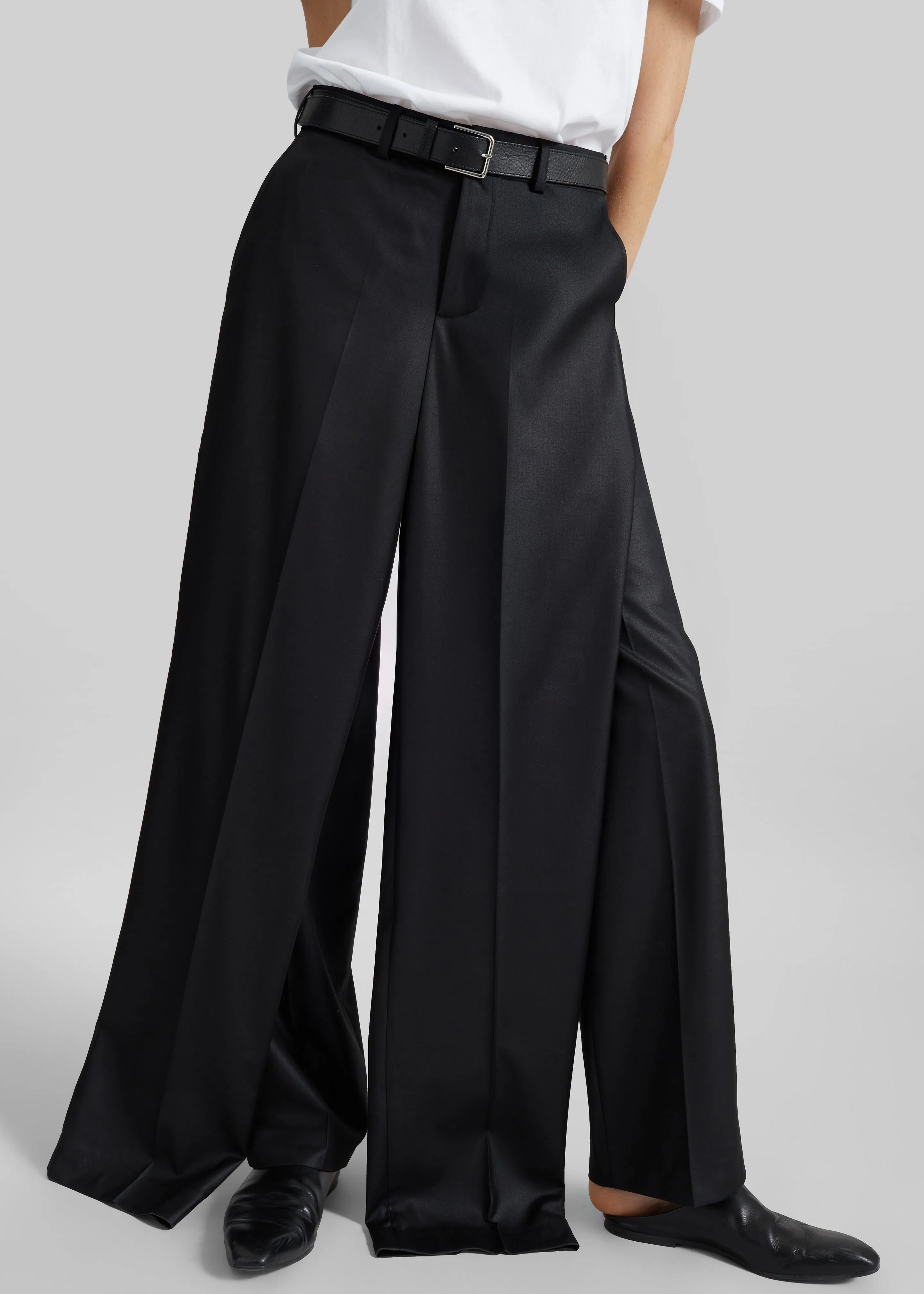 Bettter Double Leg Trousers - Black sold by Frankie Shop product image thumbnail 2