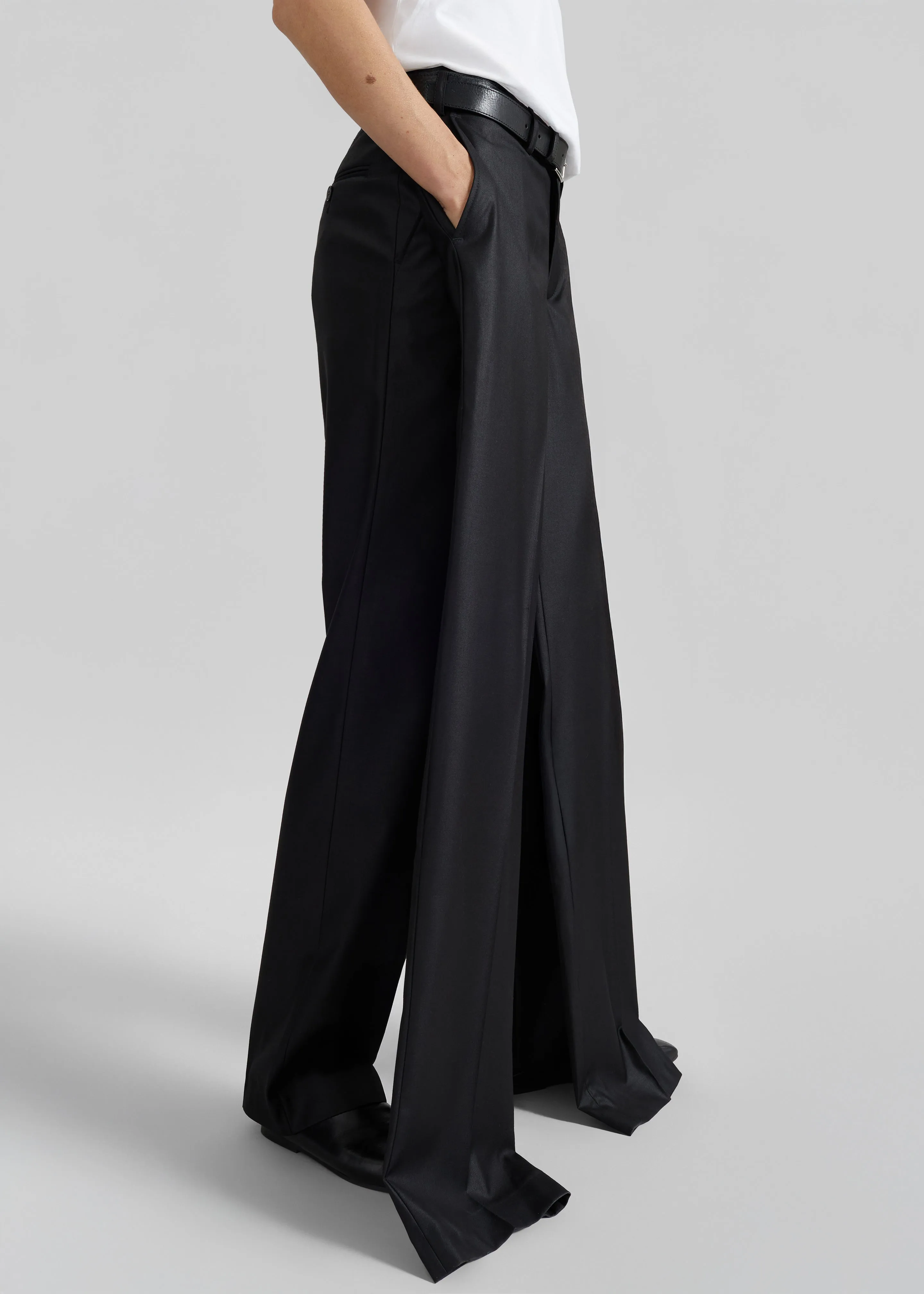 Bettter Double Leg Trousers - Black sold by Frankie Shop product image thumbnail 3