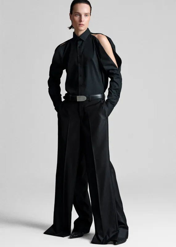 Bettter Double Leg Trousers - Black made by Frankie Shop