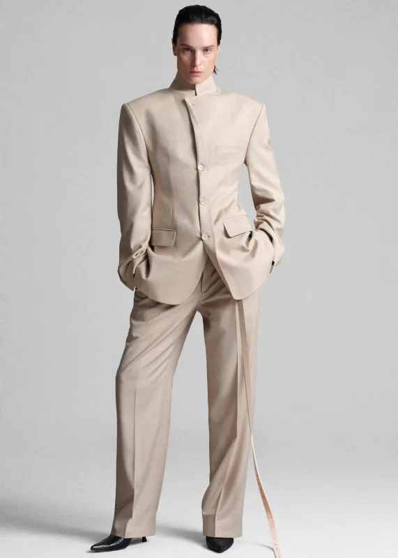 Bettter Folded Blazer - Beige made by Frankie Shop