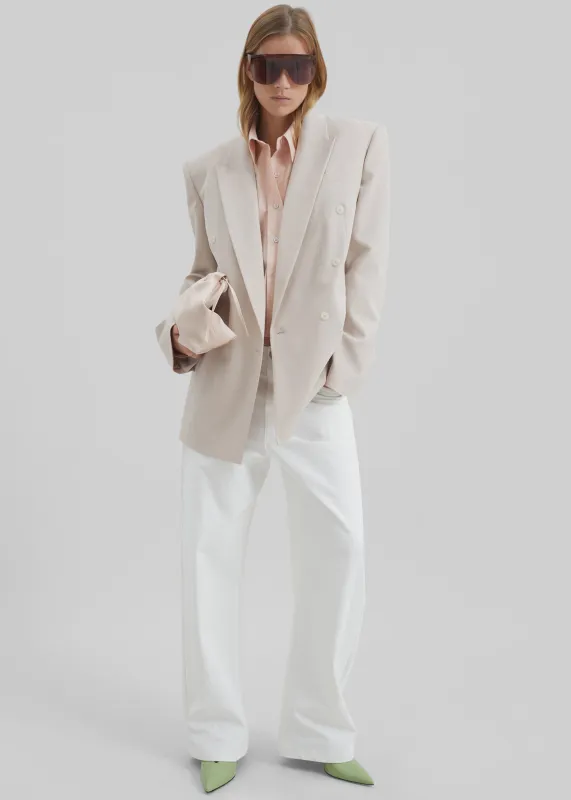 Monterey Structured Blazer - Faded Pink made by Frankie Shop