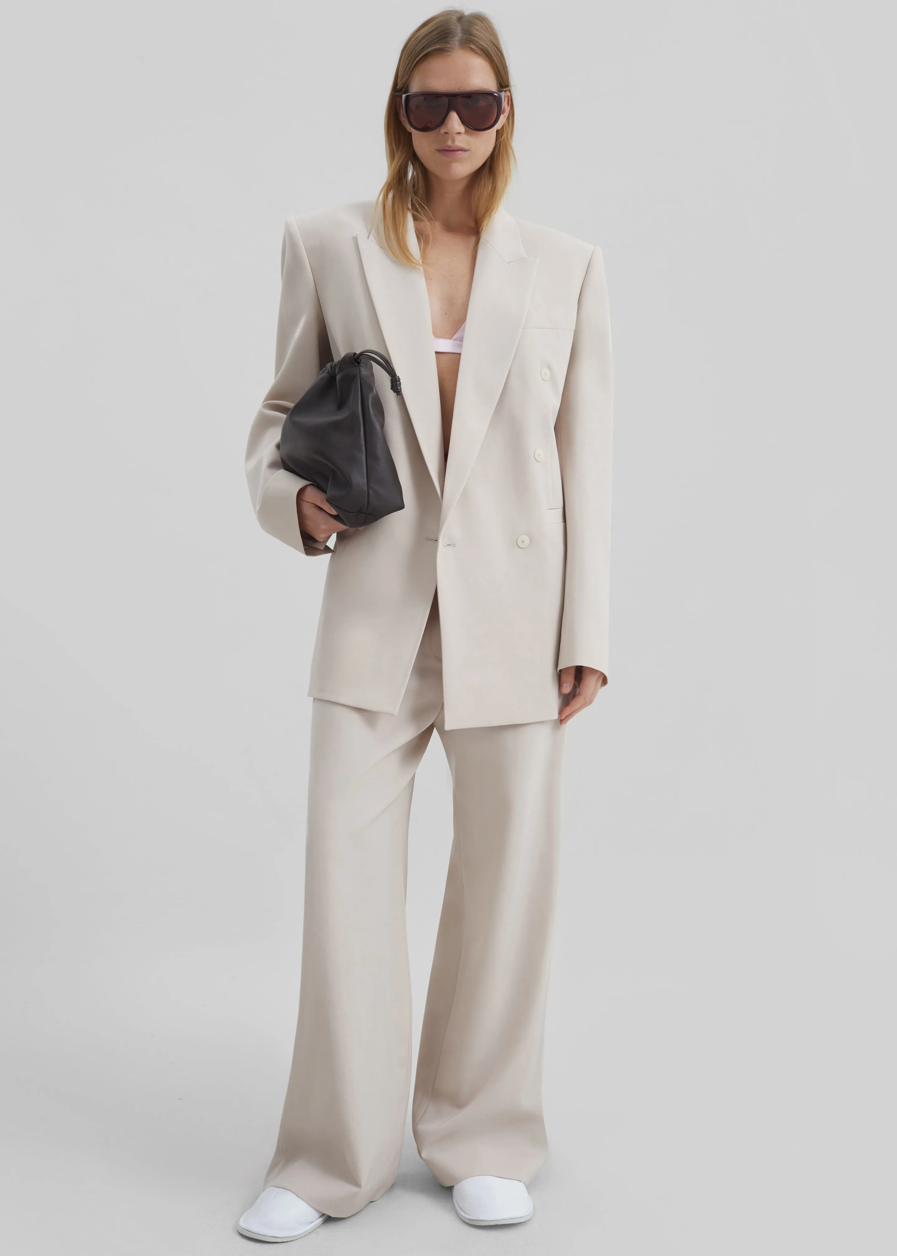 Lenora Trousers - Faded Pink sold by Frankie Shop product image thumbnail 4