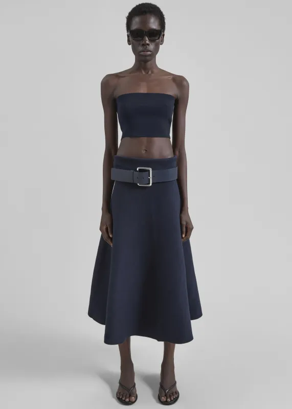 Elsie Knit Tube Top - Navy made by Frankie Shop