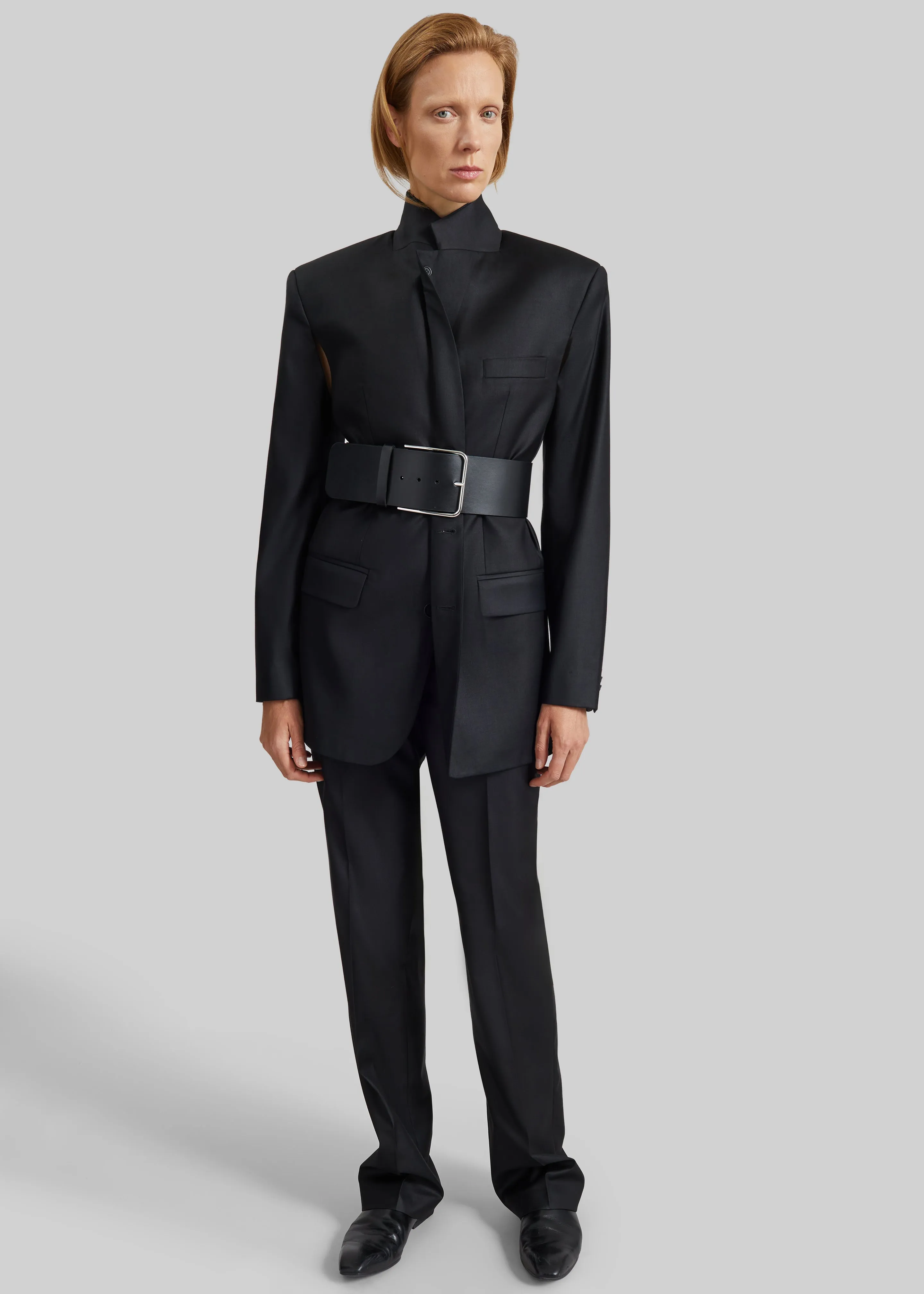 Calan Leather Wide Belt - Black sold by Frankie Shop product image thumbnail 4