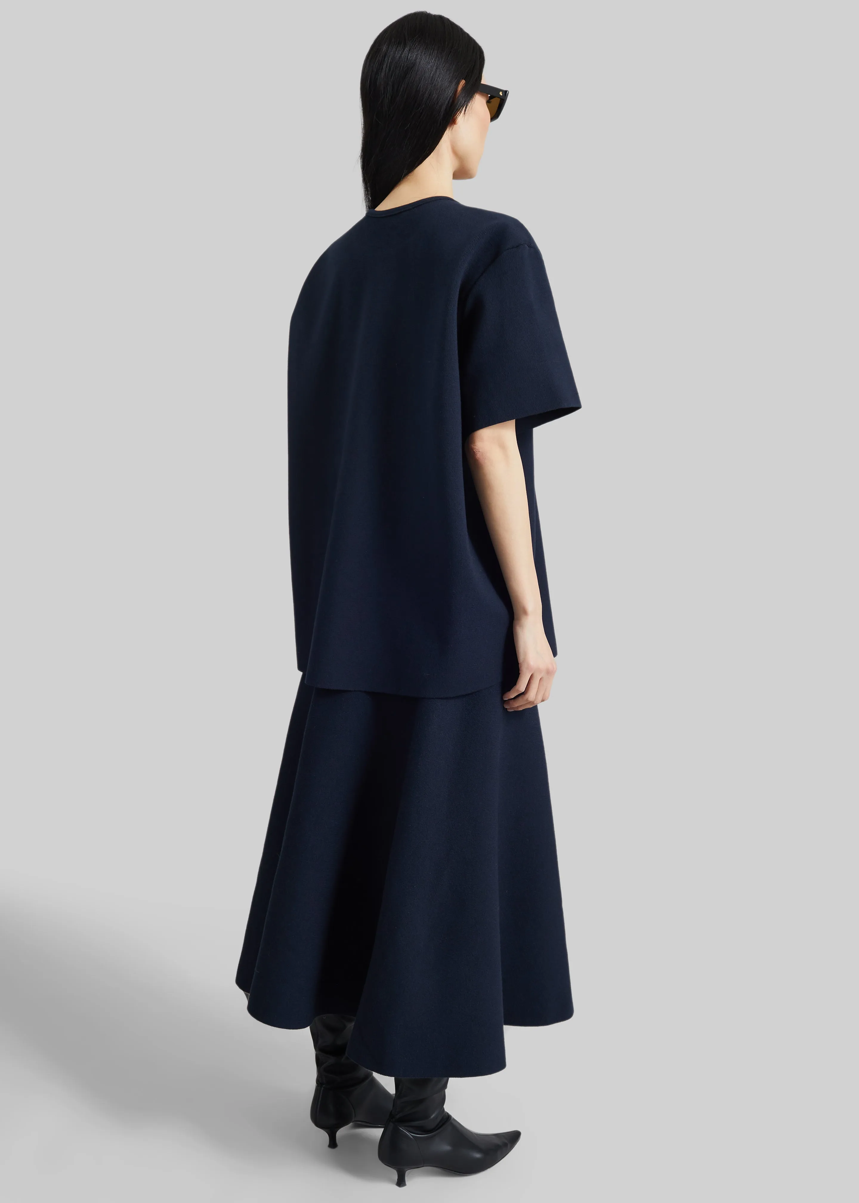 Leni Knit Oversized T-Shirt - Navy sold by Frankie Shop product image thumbnail 5