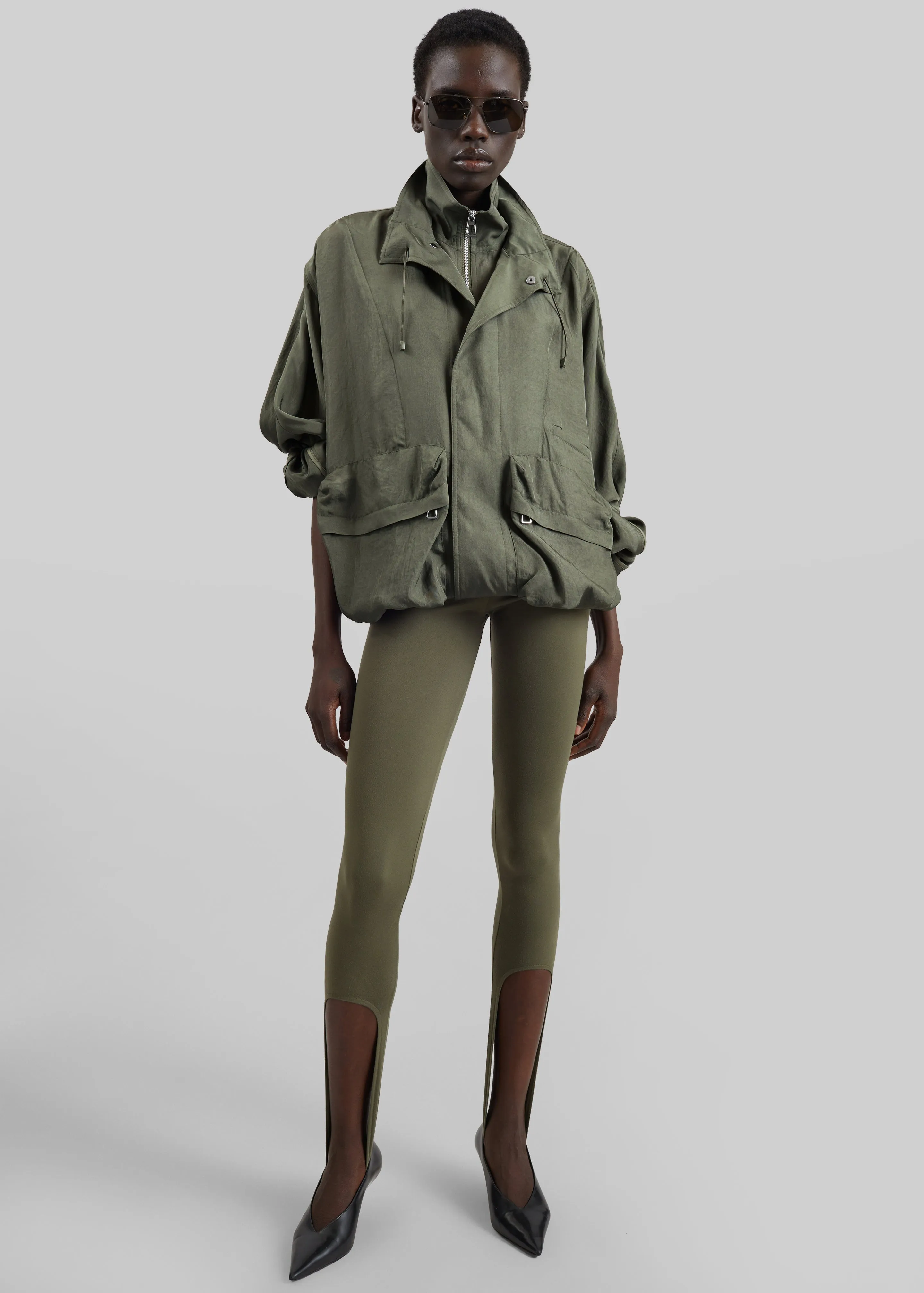 Twilla Stirrup Leggings - Olive sold by Frankie Shop product image thumbnail 3