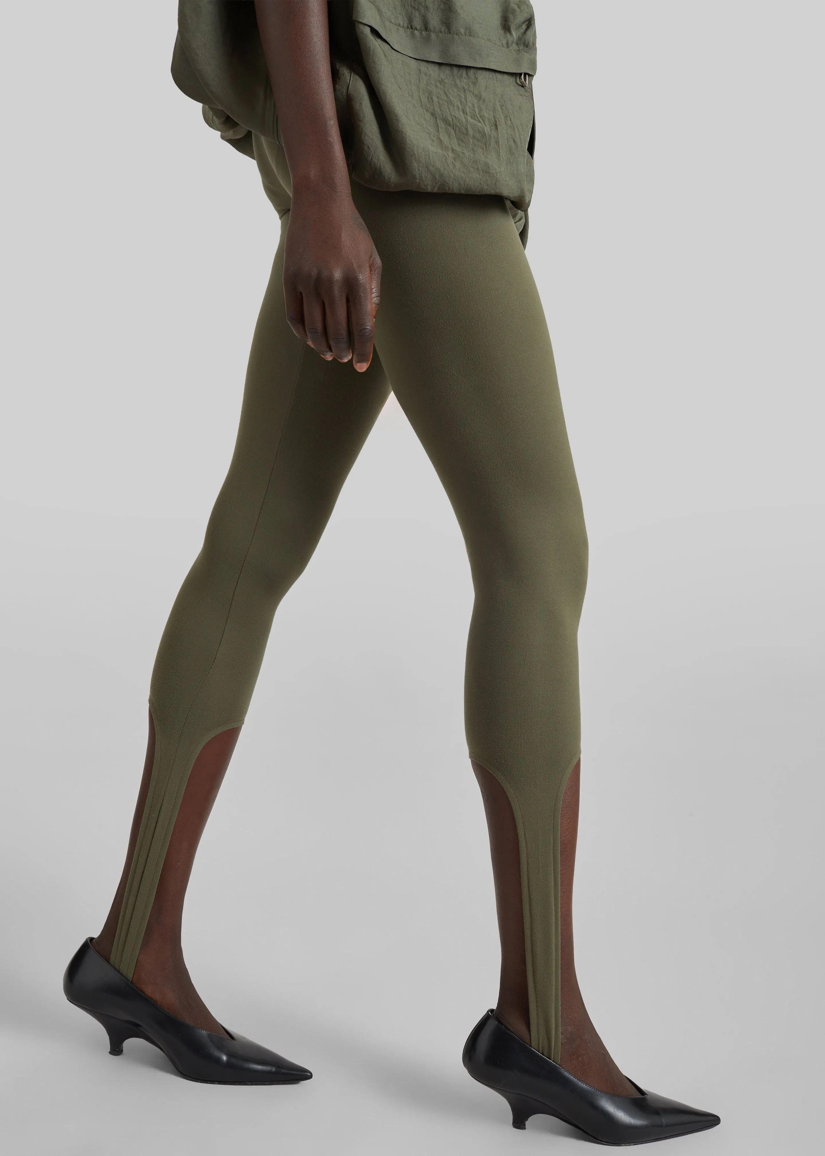 Twilla Stirrup Leggings - Olive sold by Frankie Shop product image thumbnail 5
