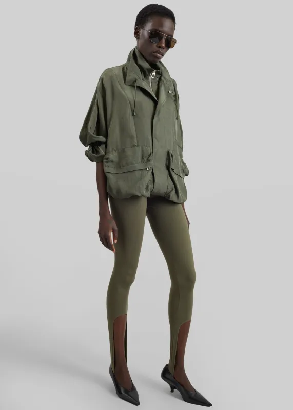 Twilla Stirrup Leggings - Olive made by Frankie Shop