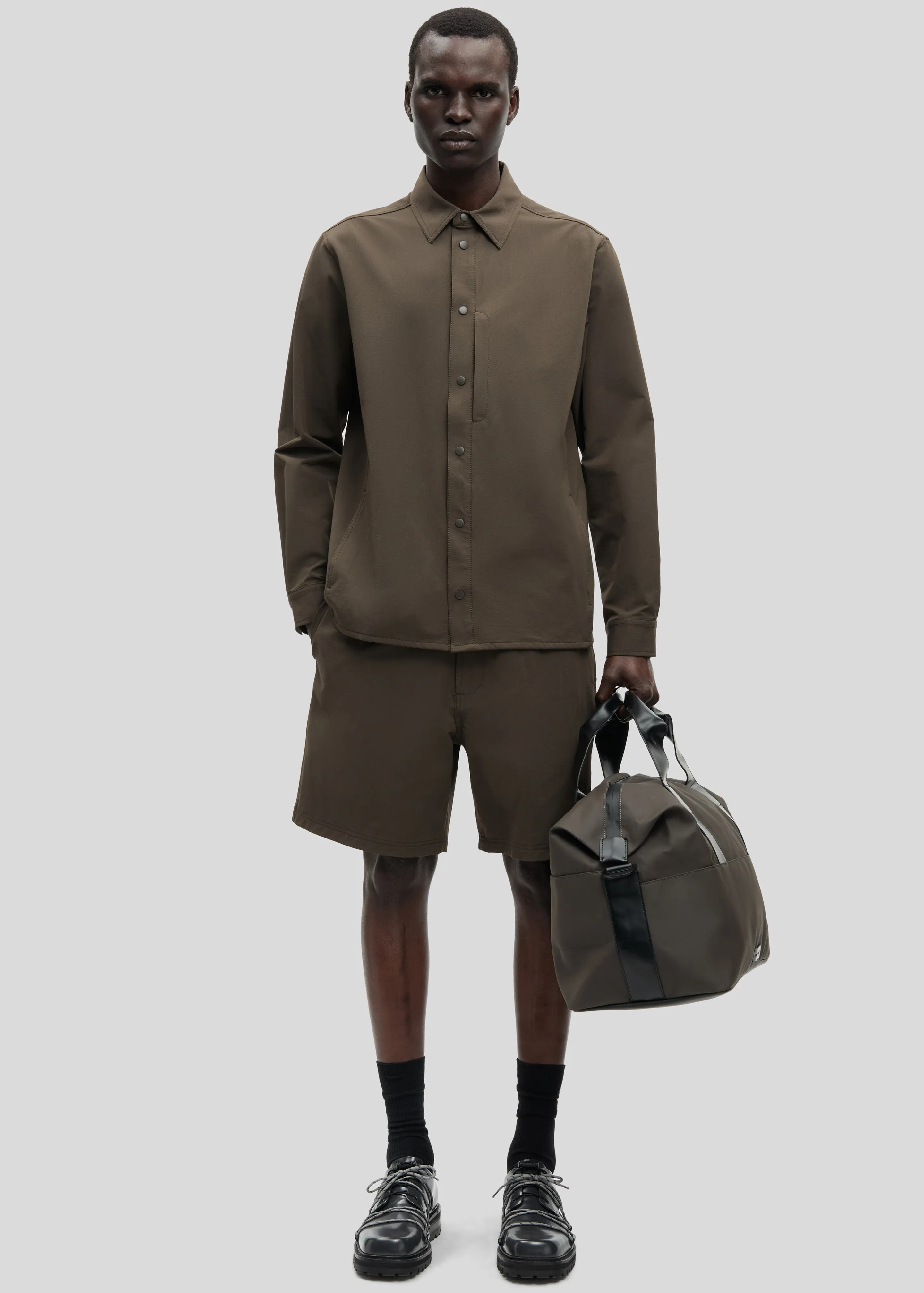 Samsøe Samsøe Sahammel X Shorts - Black Olive sold by Frankie Shop product image thumbnail 5