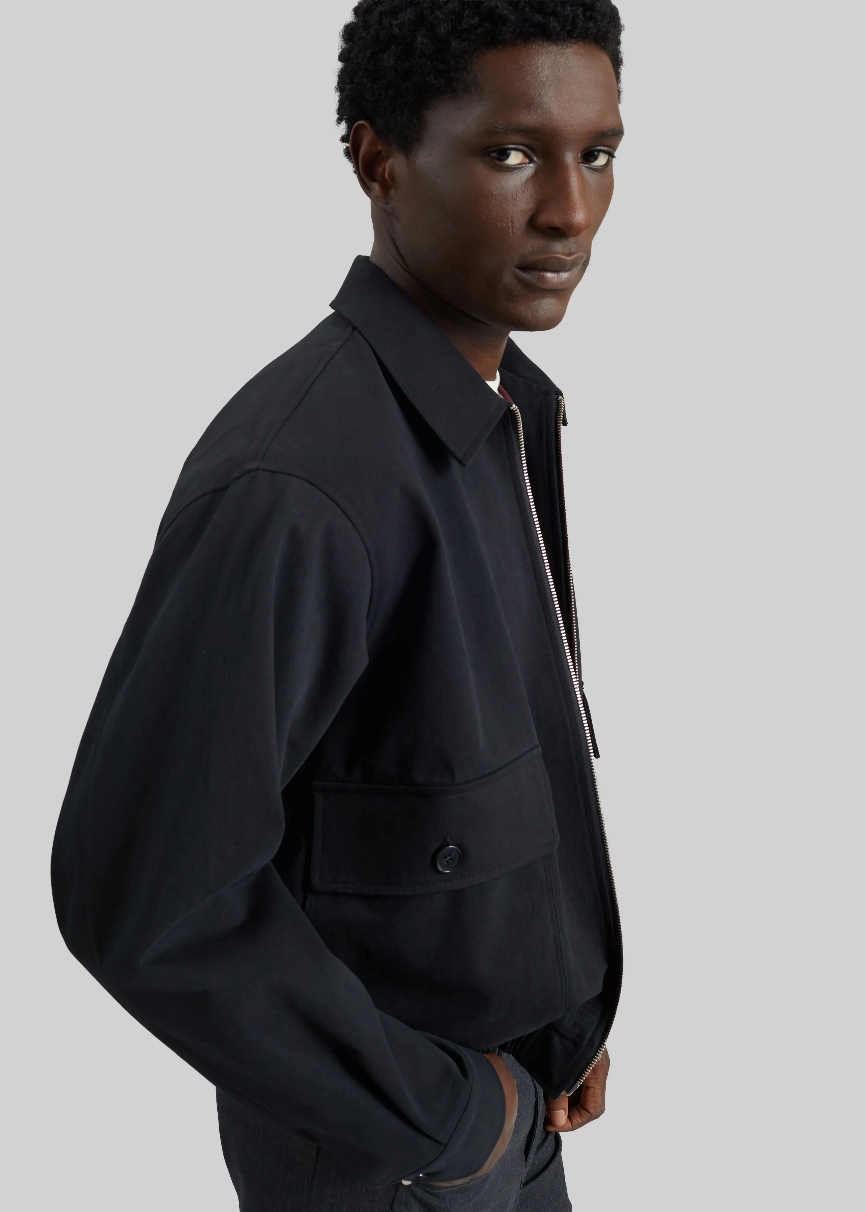 Mitchell Cotton Twill Jacket - Black sold by Frankie Shop product image thumbnail 4
