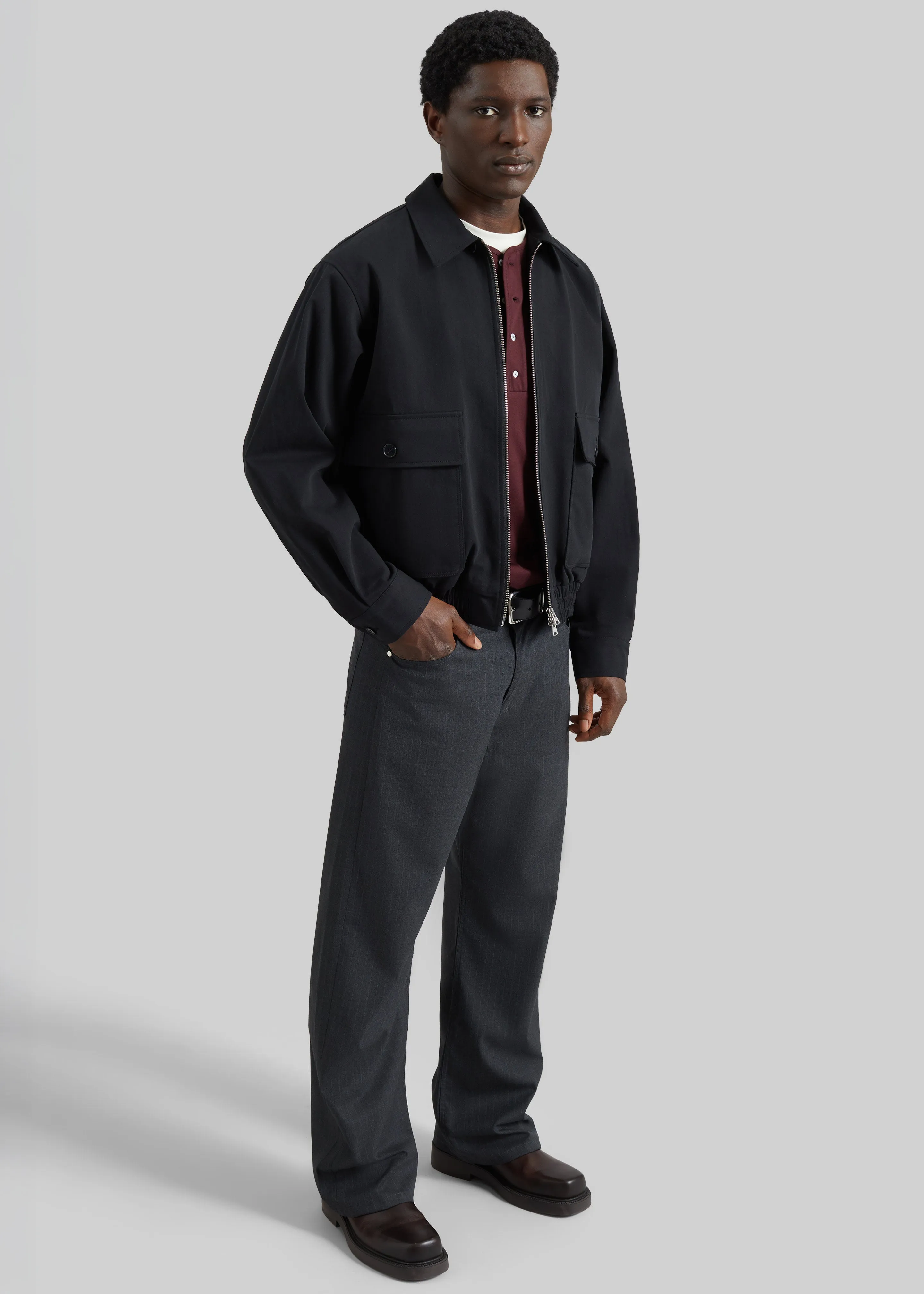 Mitchell Cotton Twill Jacket - Black sold by Frankie Shop product image thumbnail 5