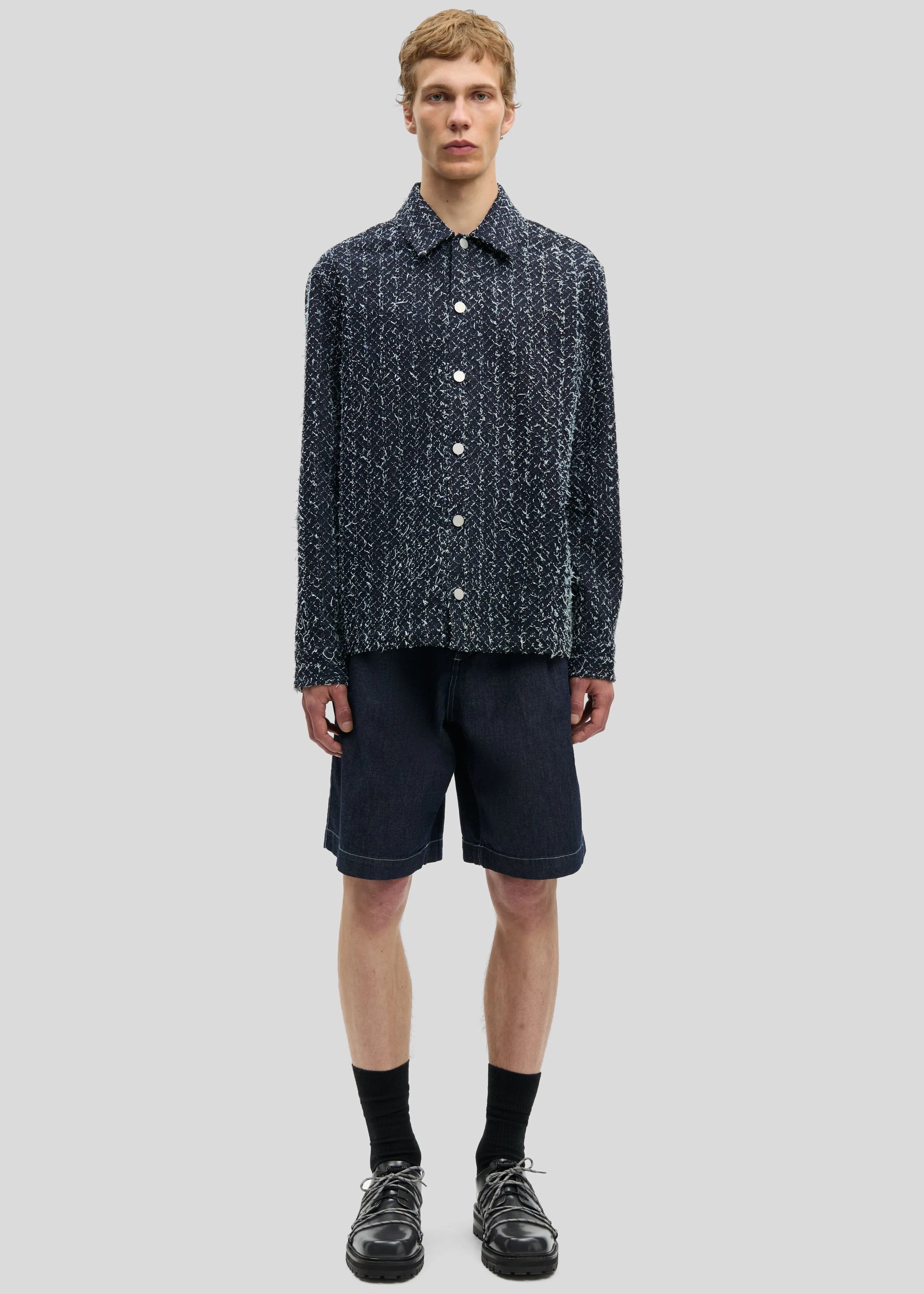 Samsøe Samsøe Sacastor X Overshirt - Indigo Floss sold by Frankie Shop product image thumbnail 4