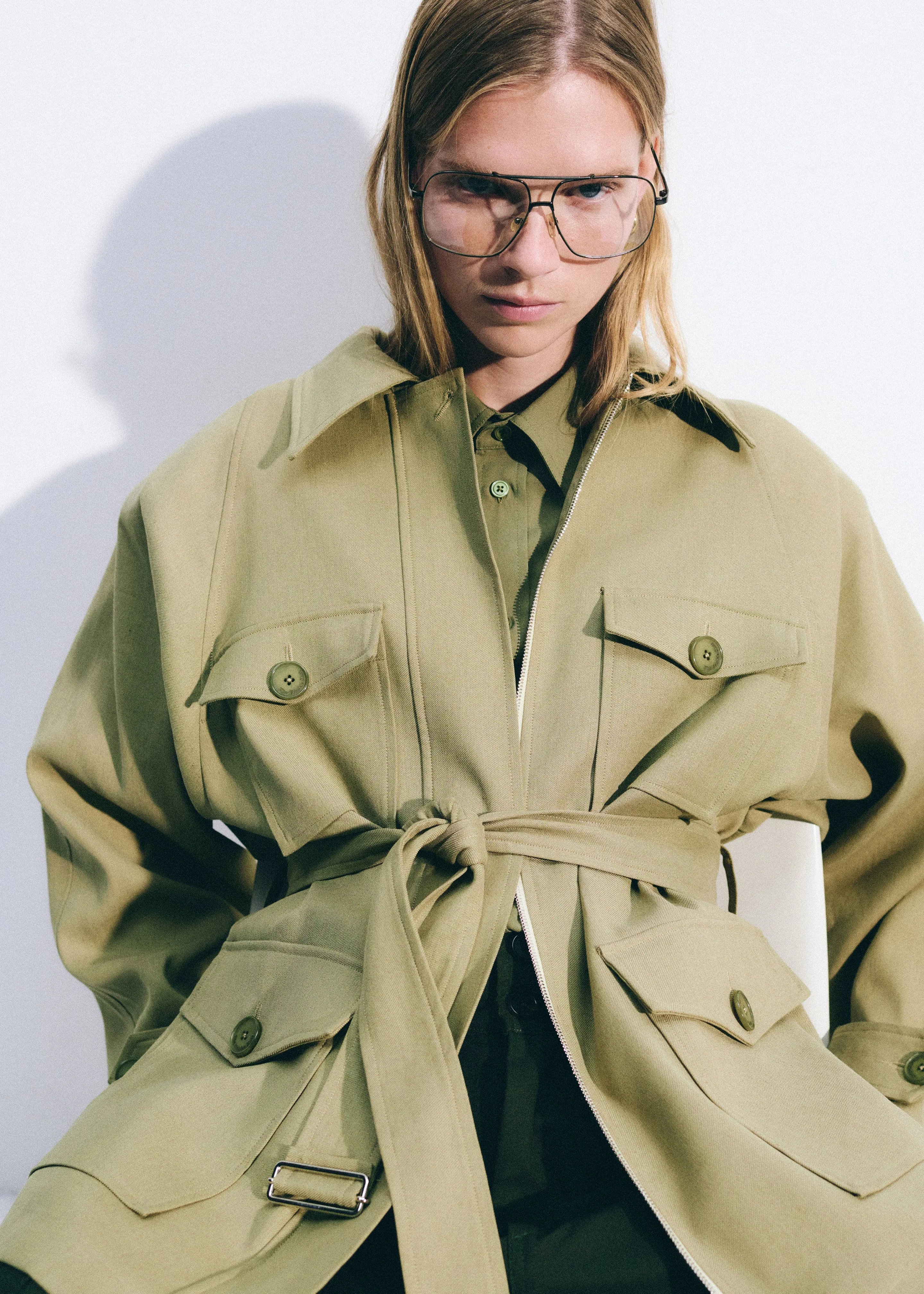 Kelia Padded Utility Jacket - Sage sold by Frankie Shop product image thumbnail 3