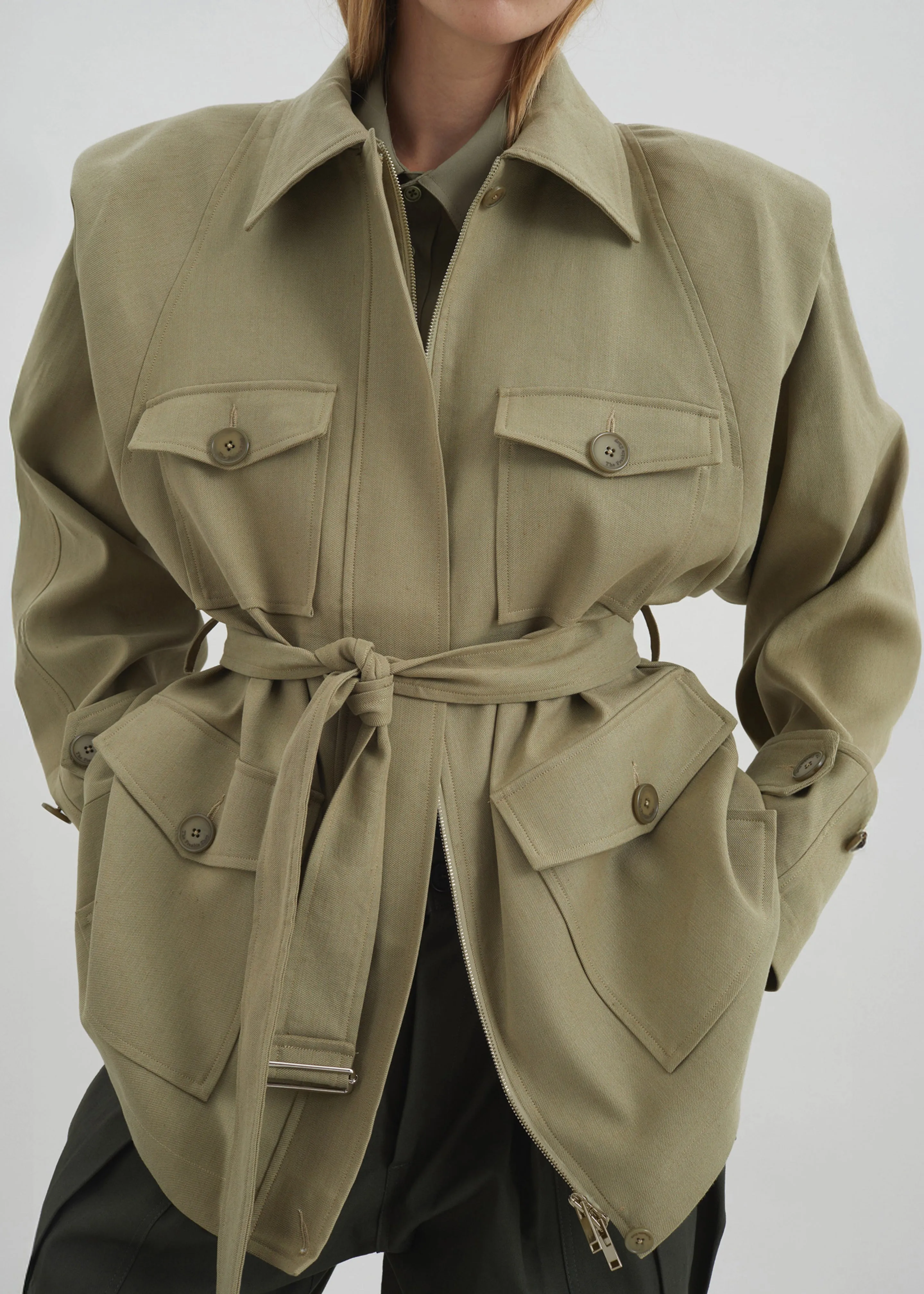 Kelia Padded Utility Jacket - Sage sold by Frankie Shop product image thumbnail 2