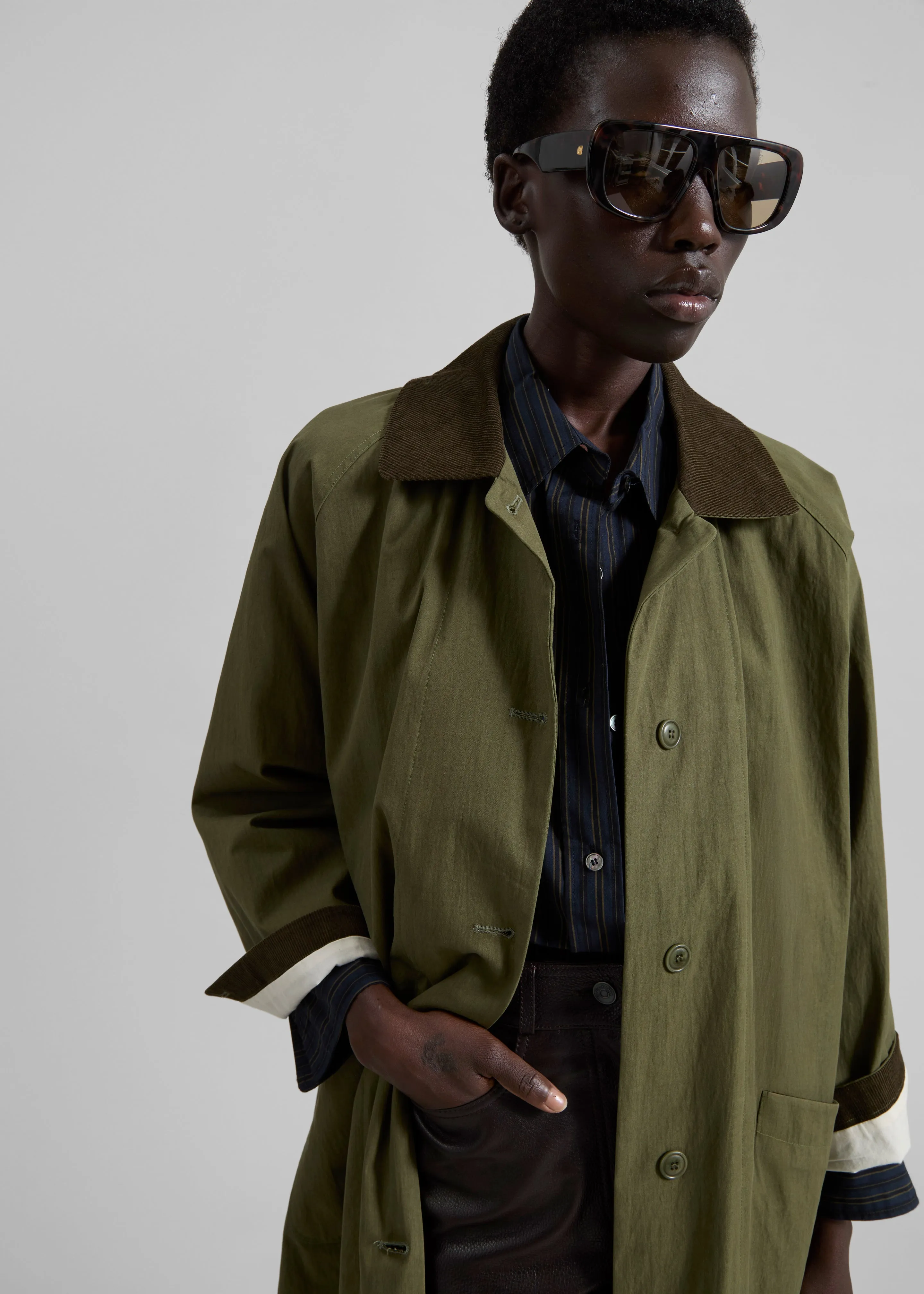 Crisnee Long Jacket - Olive sold by Frankie Shop product image thumbnail 2