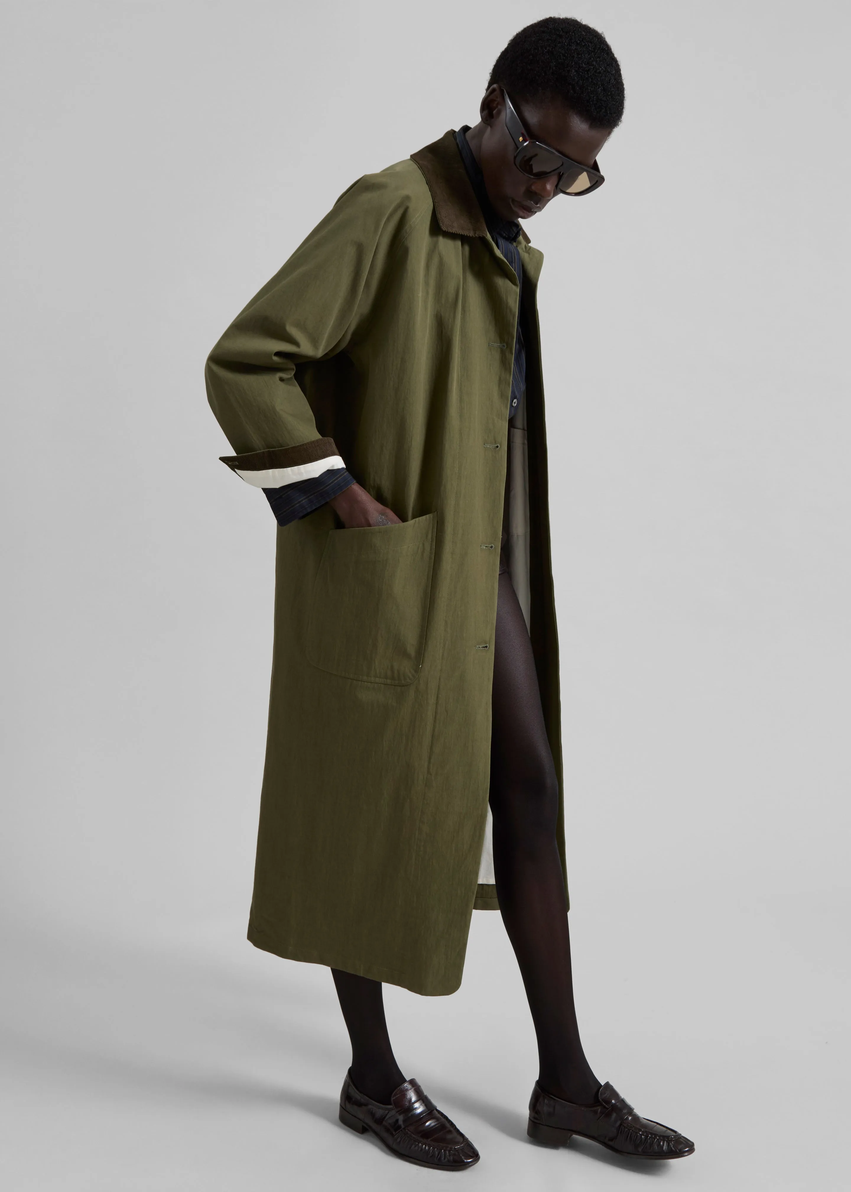 Crisnee Long Jacket - Olive sold by Frankie Shop product image thumbnail 3
