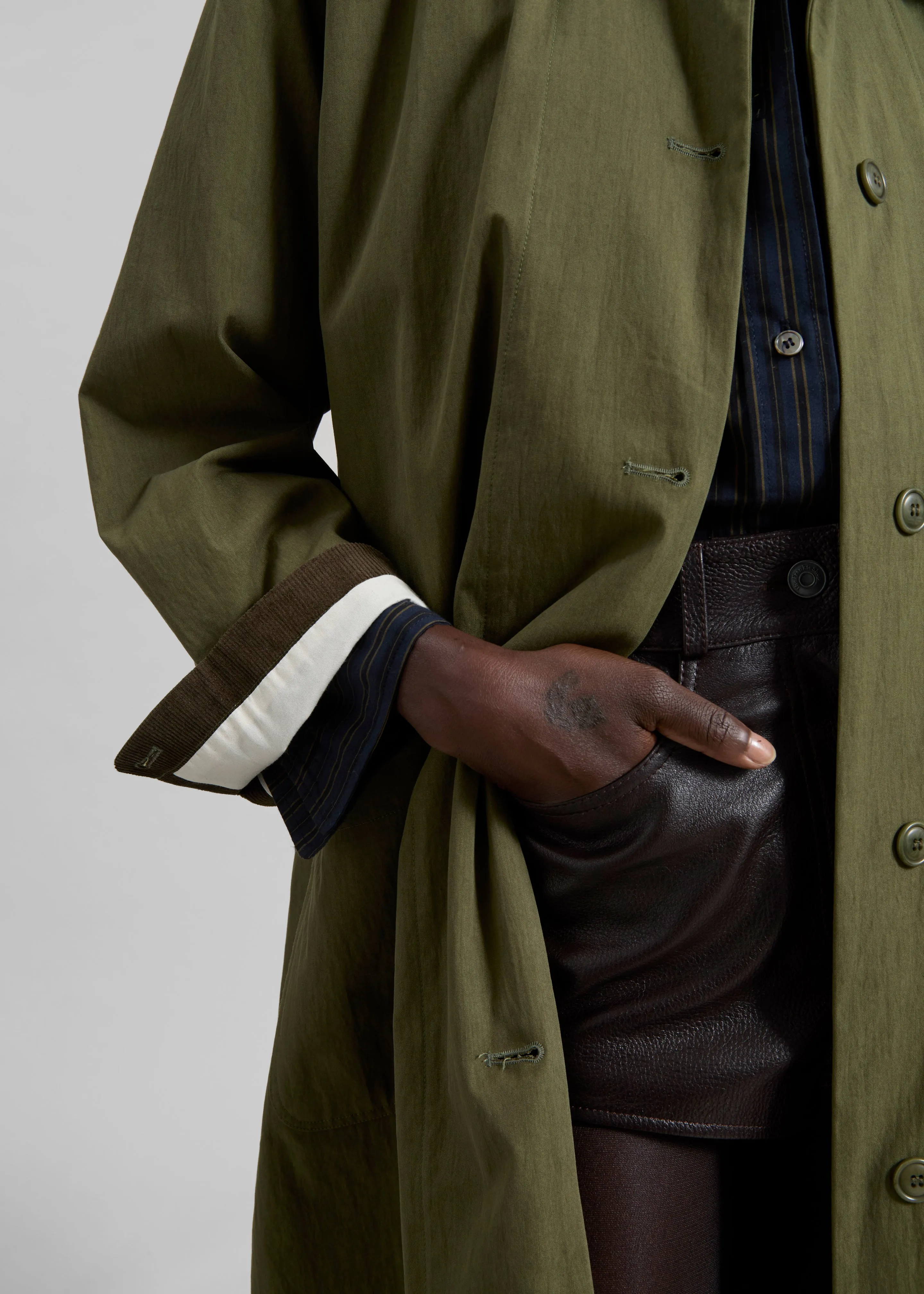 Crisnee Long Jacket - Olive sold by Frankie Shop product image thumbnail 4