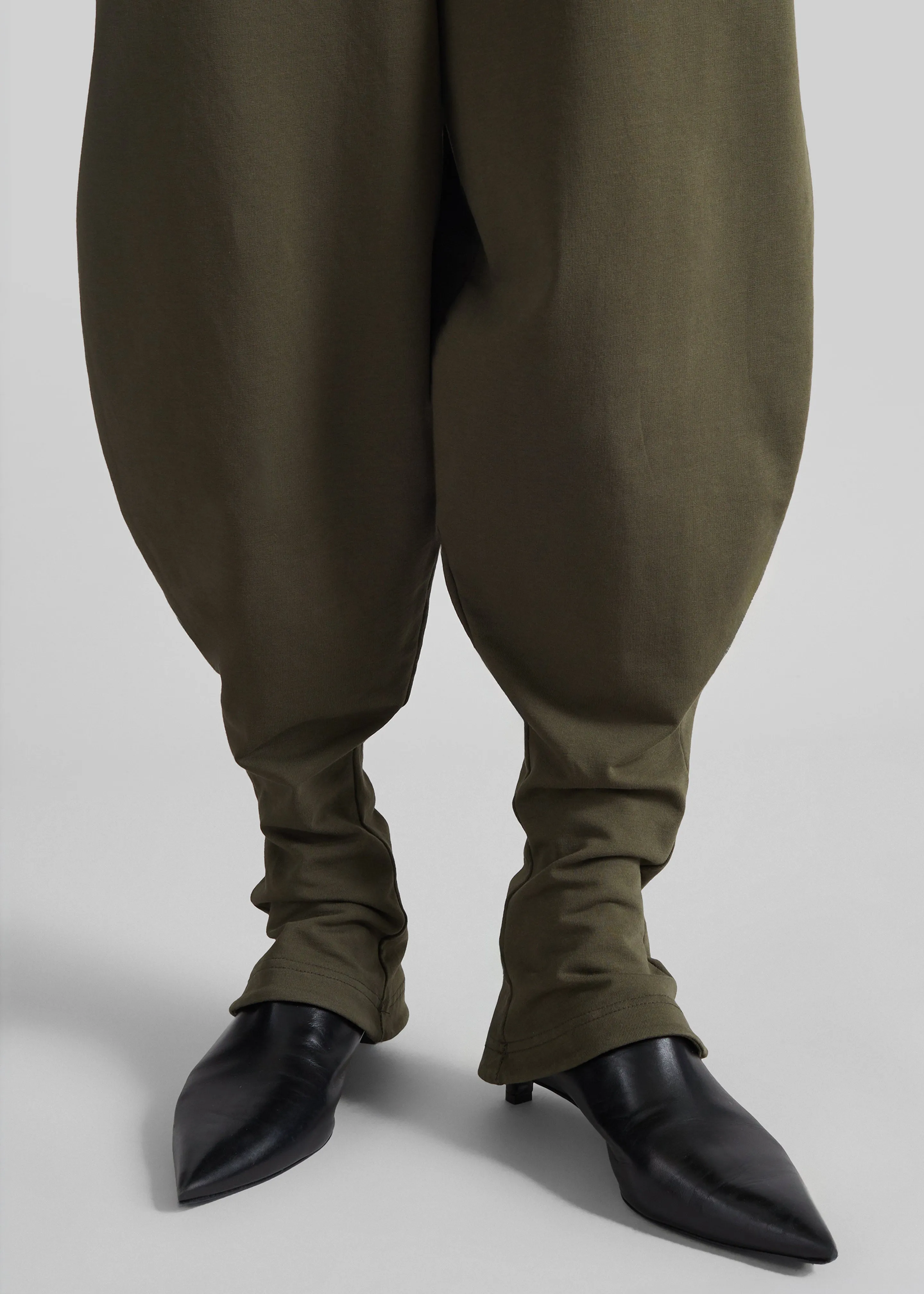Bercy Curved Jersey Joggers - Olive sold by Frankie Shop product image thumbnail 3