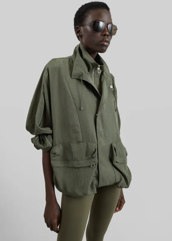 Breya Fluid Jacket - Moss Green made by Frankie Shop