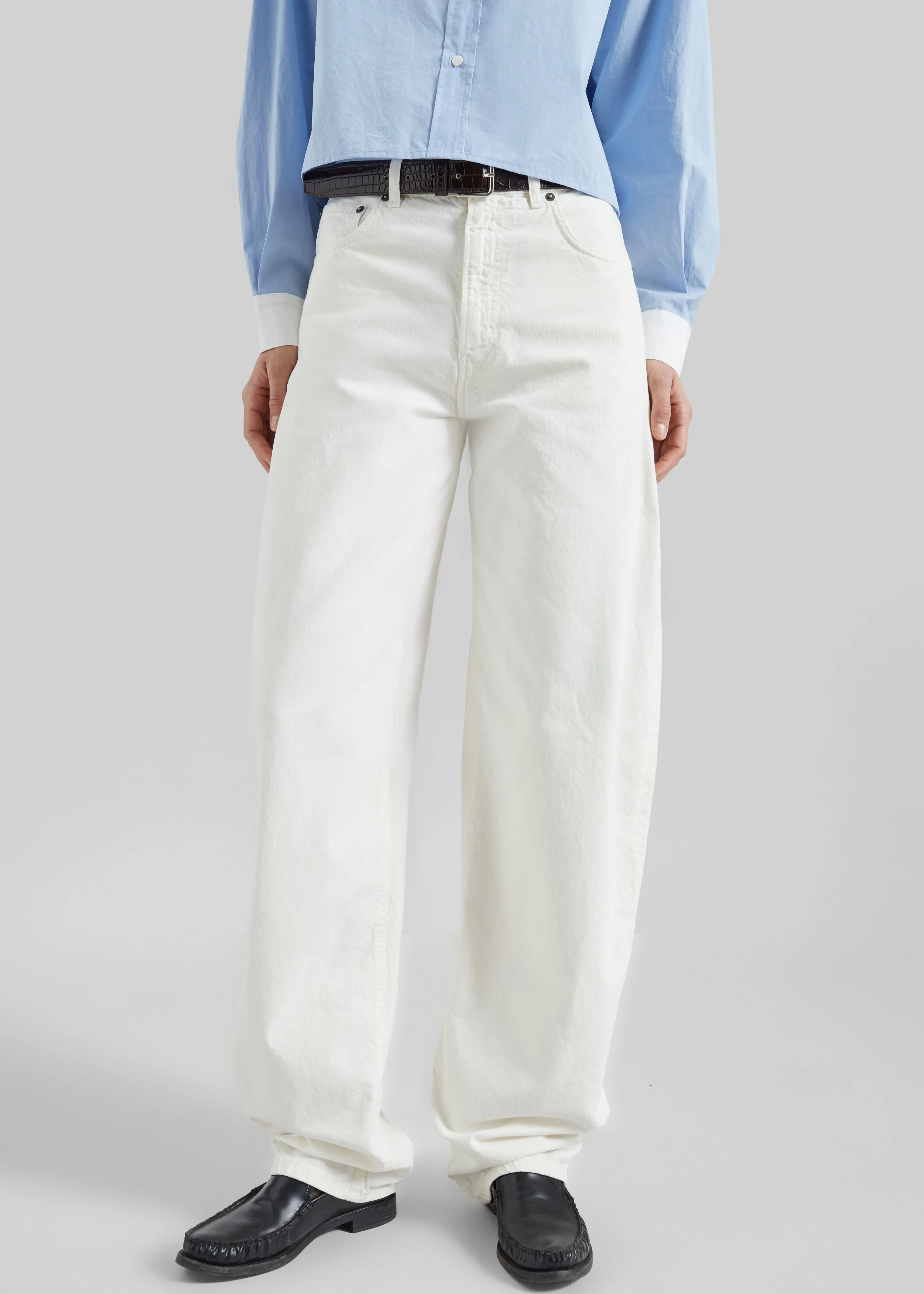 Haikure Bibi Twill Jeans - Off White sold by Frankie Shop product image thumbnail 2