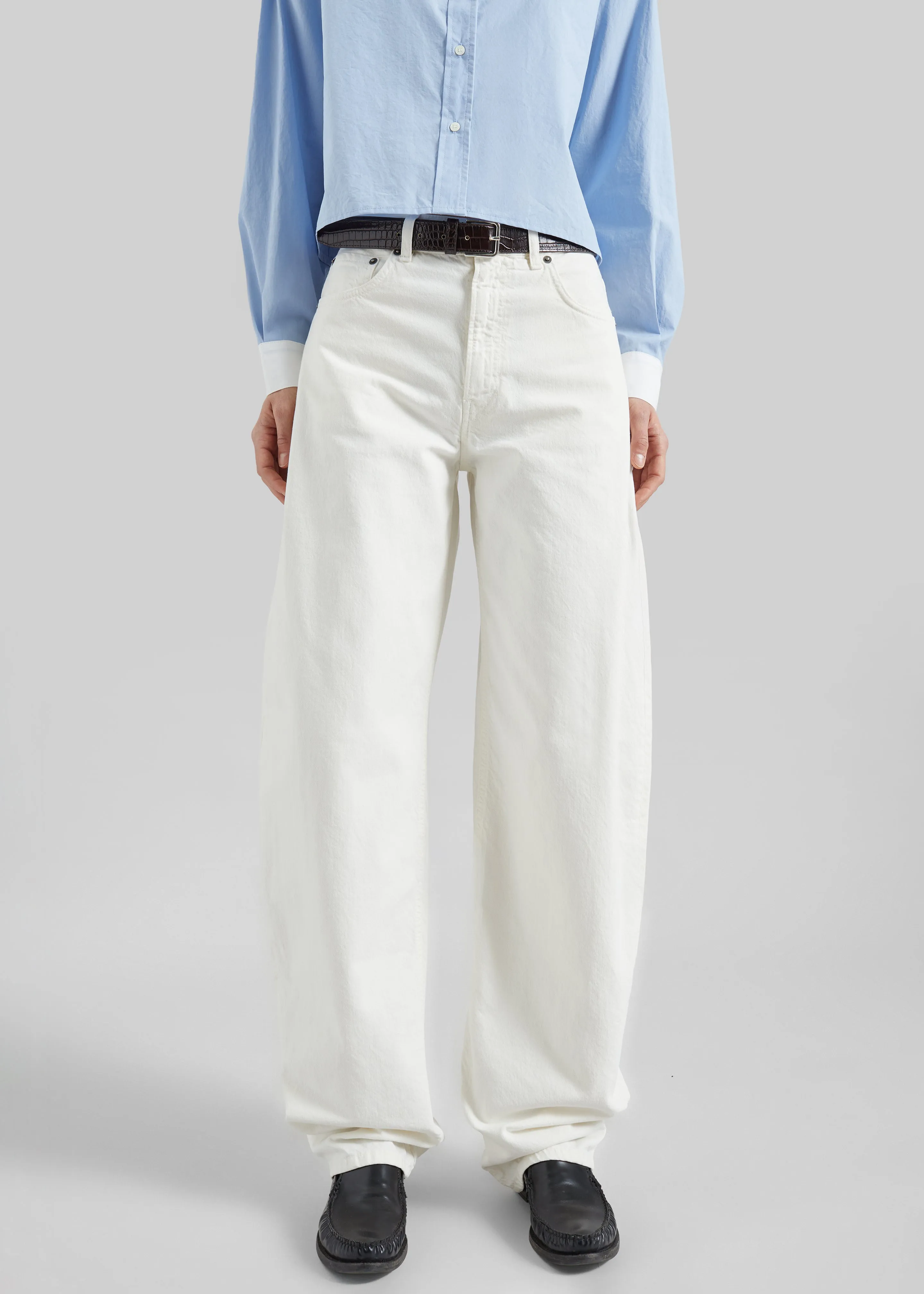 Haikure Bibi Twill Jeans - Off White sold by Frankie Shop product image thumbnail 4