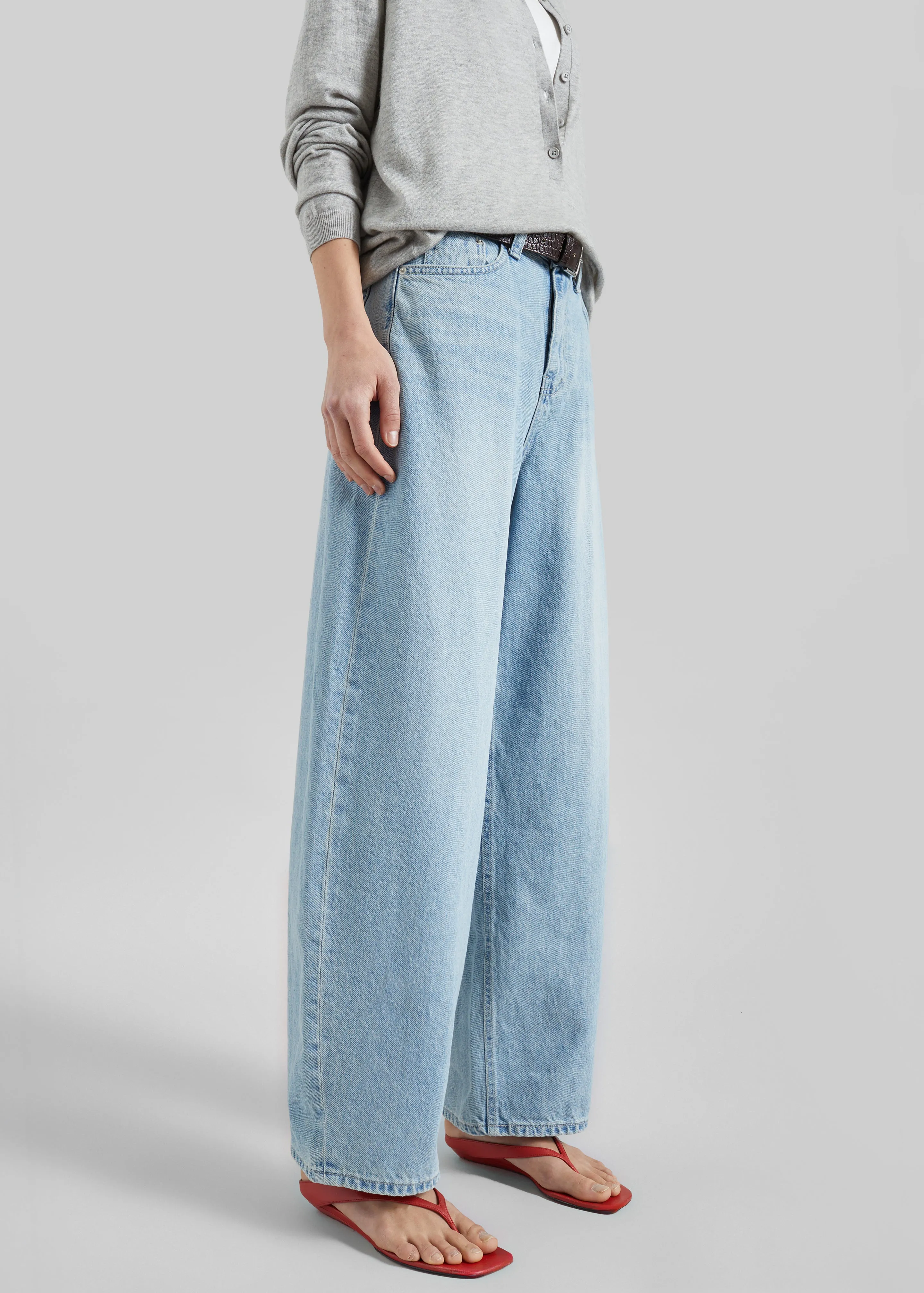 Lucena Barrel-Leg Jeans - Light Wash sold by Frankie Shop product image thumbnail 5