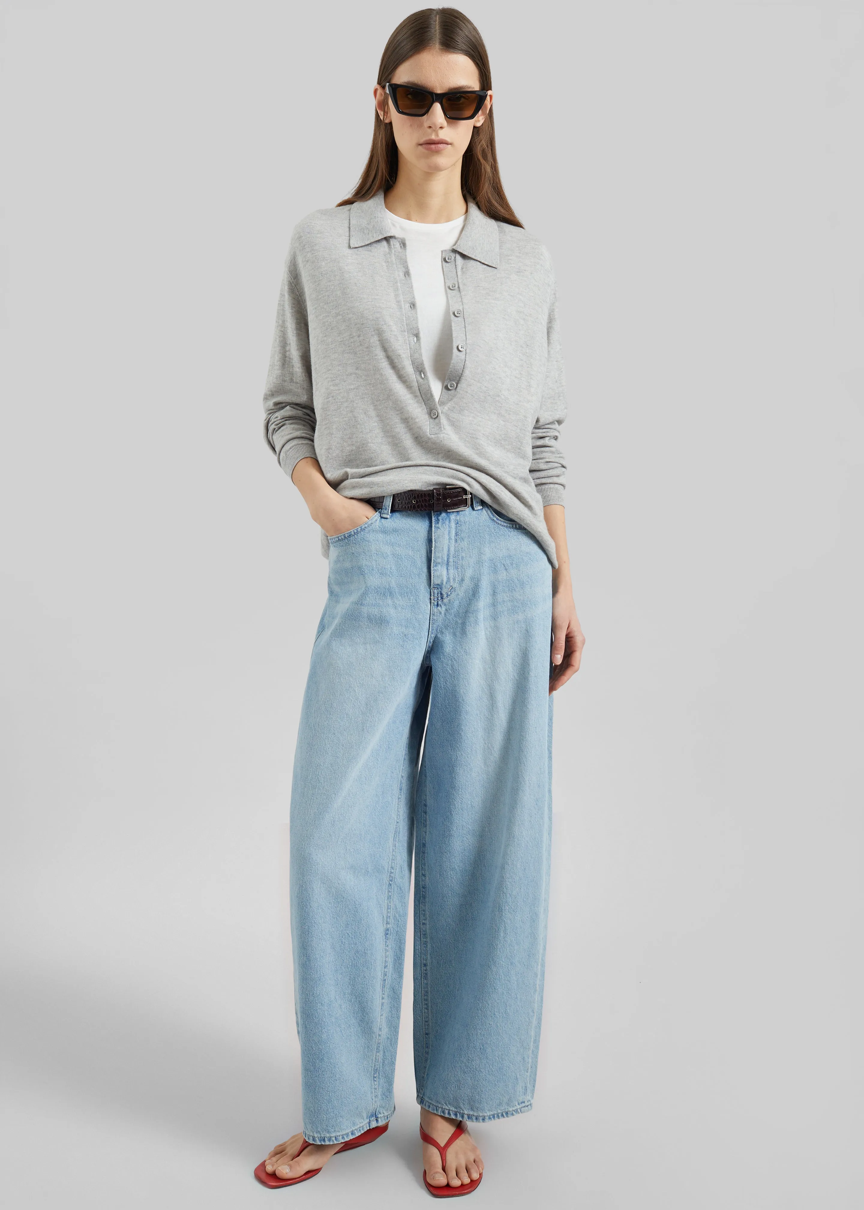 Lucena Barrel-Leg Jeans - Light Wash sold by Frankie Shop product image thumbnail 3