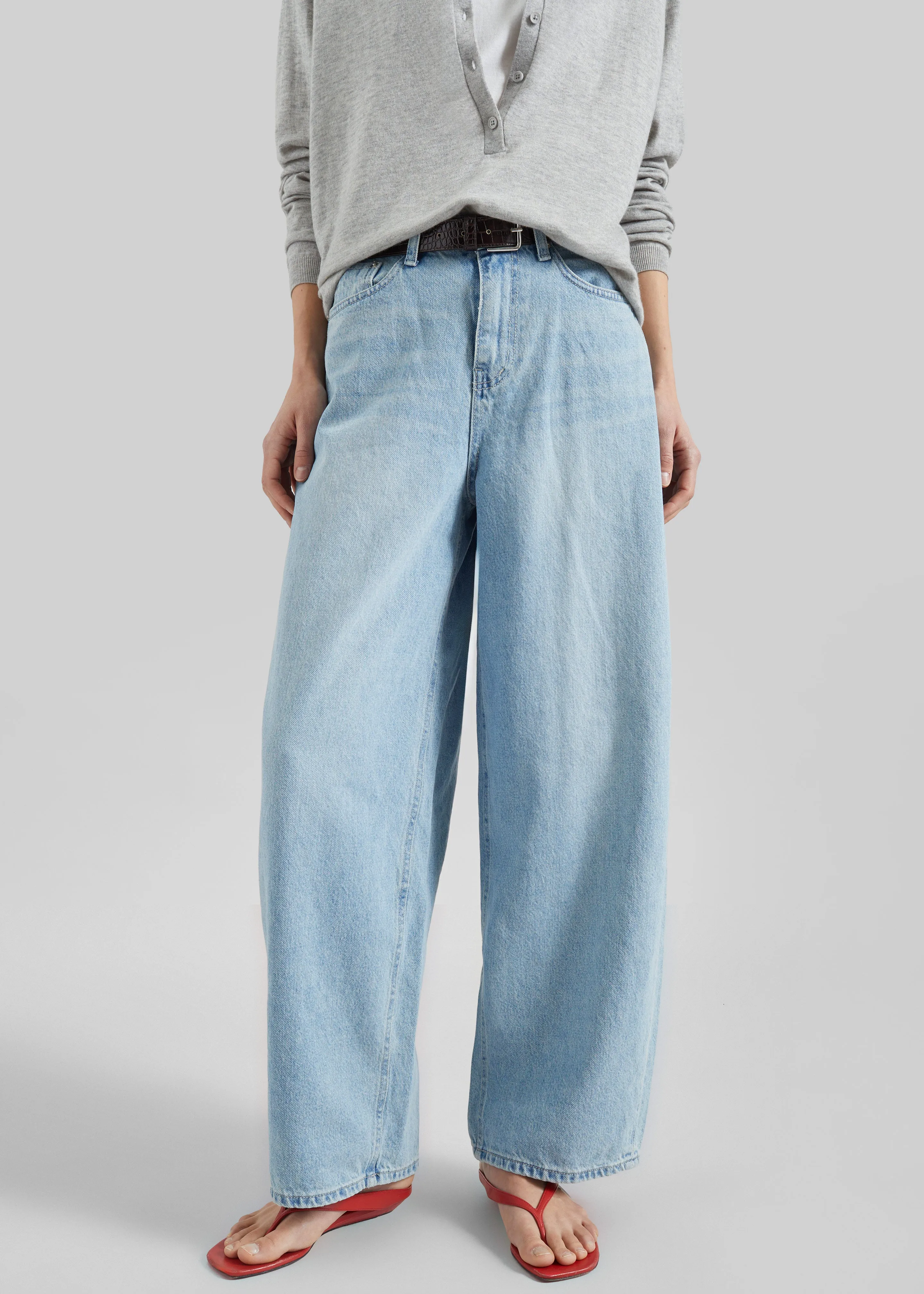 Lucena Barrel-Leg Jeans - Light Wash sold by Frankie Shop product image thumbnail 2