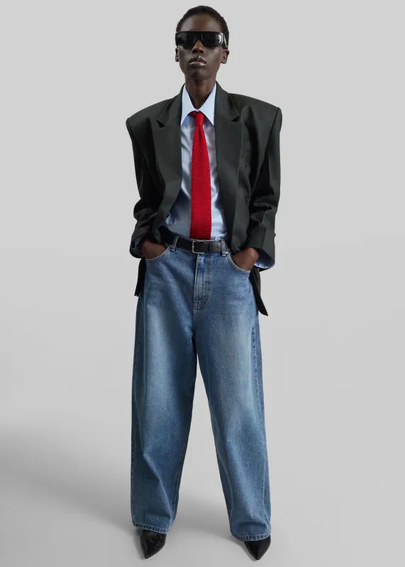 Dawson Wide Leg Jeans - Medium Wash made by Frankie Shop