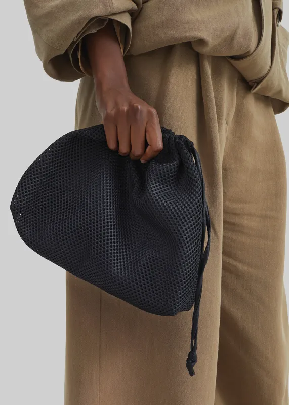 Morgan Mesh Small Pouch - Black made by Frankie Shop