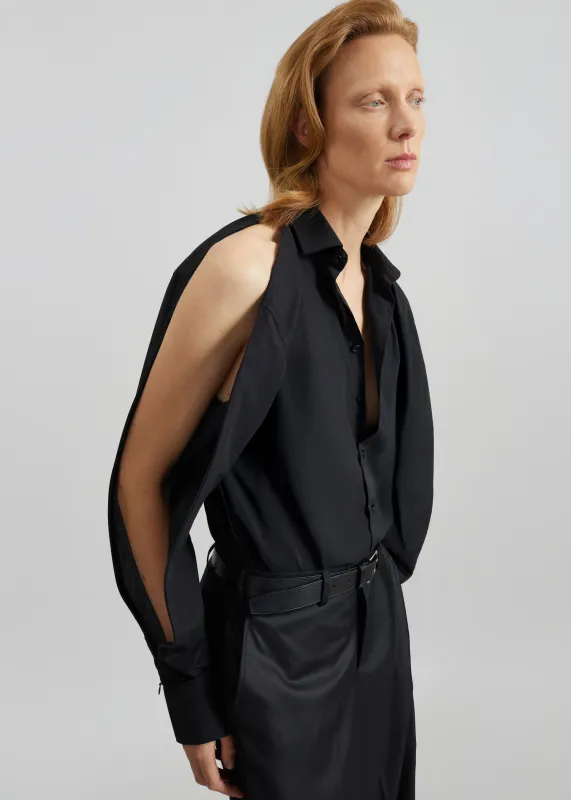 Bettter Zipped Shirt - Black made by Frankie Shop