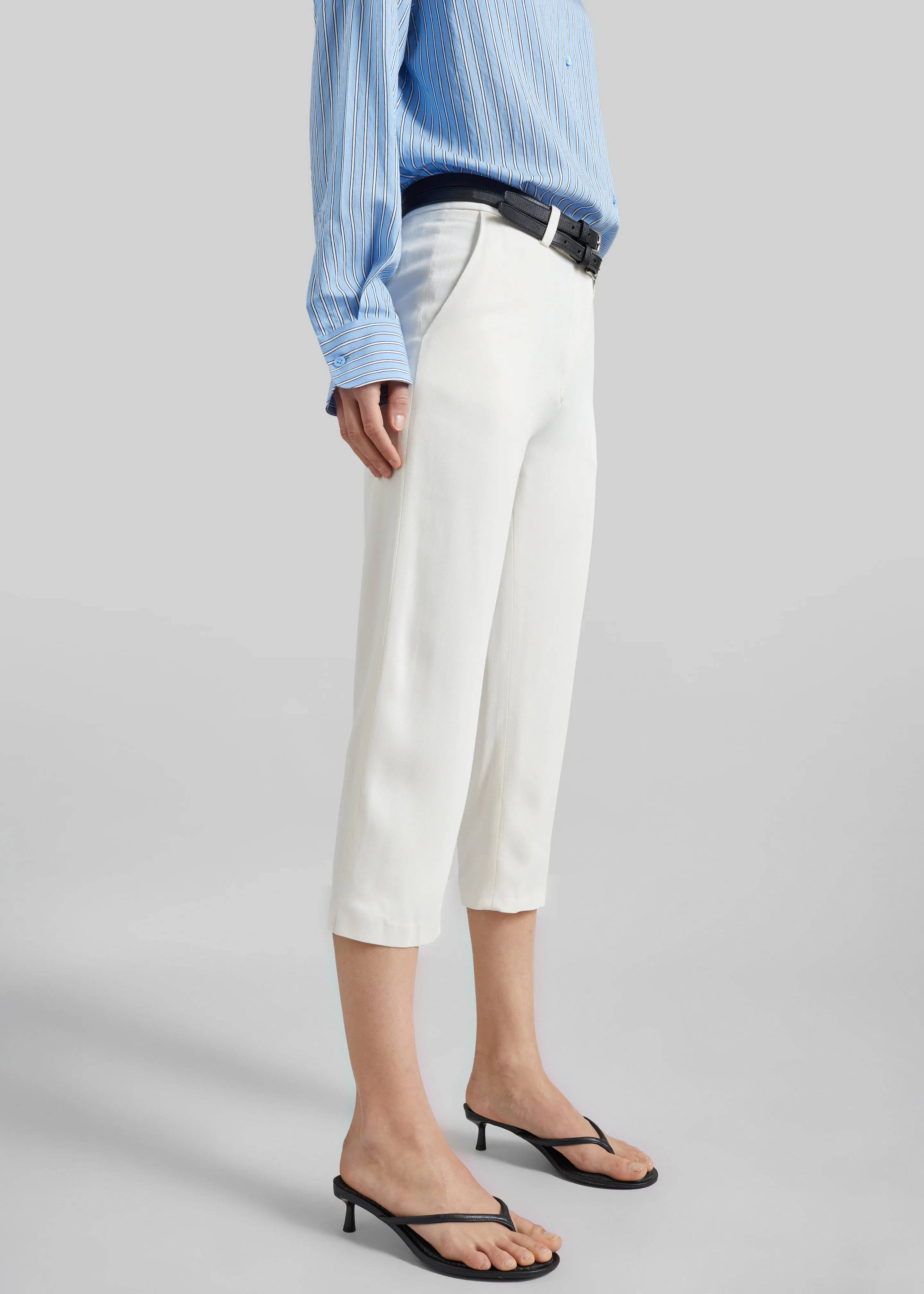 Lior Fluid Capri Pants - Ivory sold by Frankie Shop product image thumbnail 4