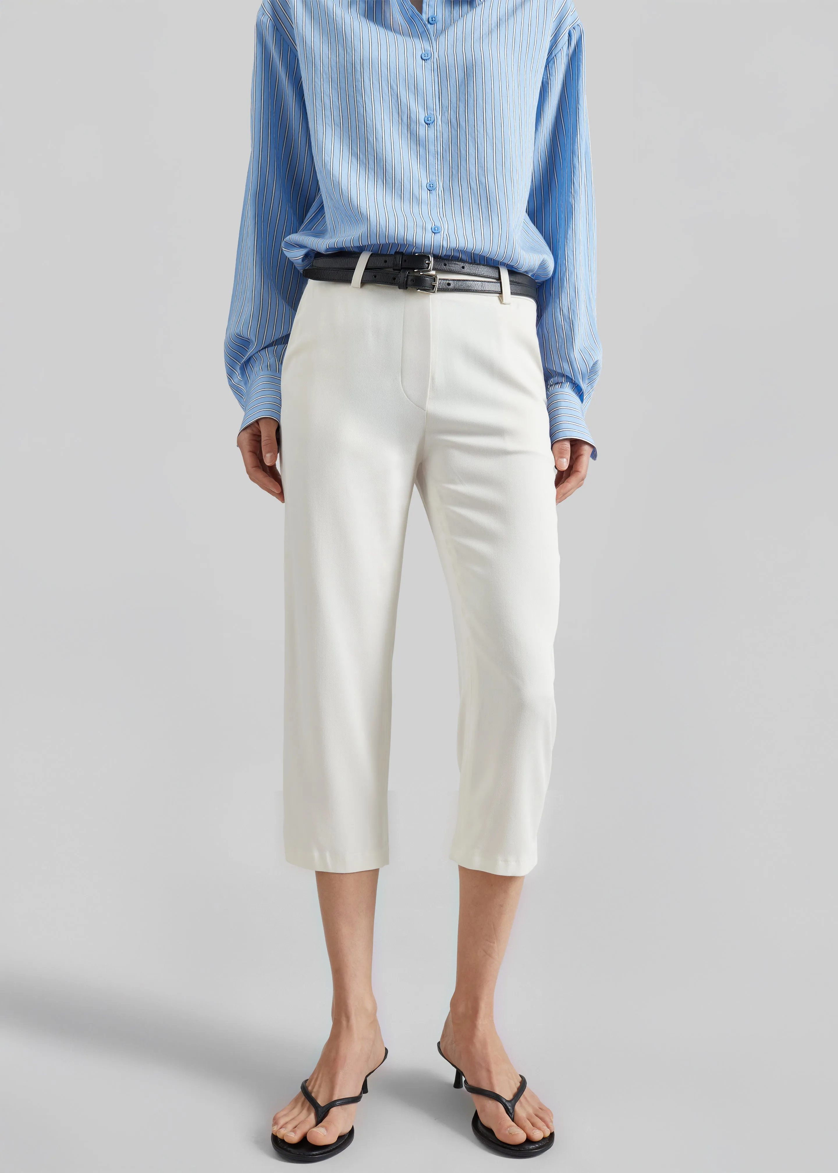 Lior Fluid Capri Pants - Ivory sold by Frankie Shop product image thumbnail 2