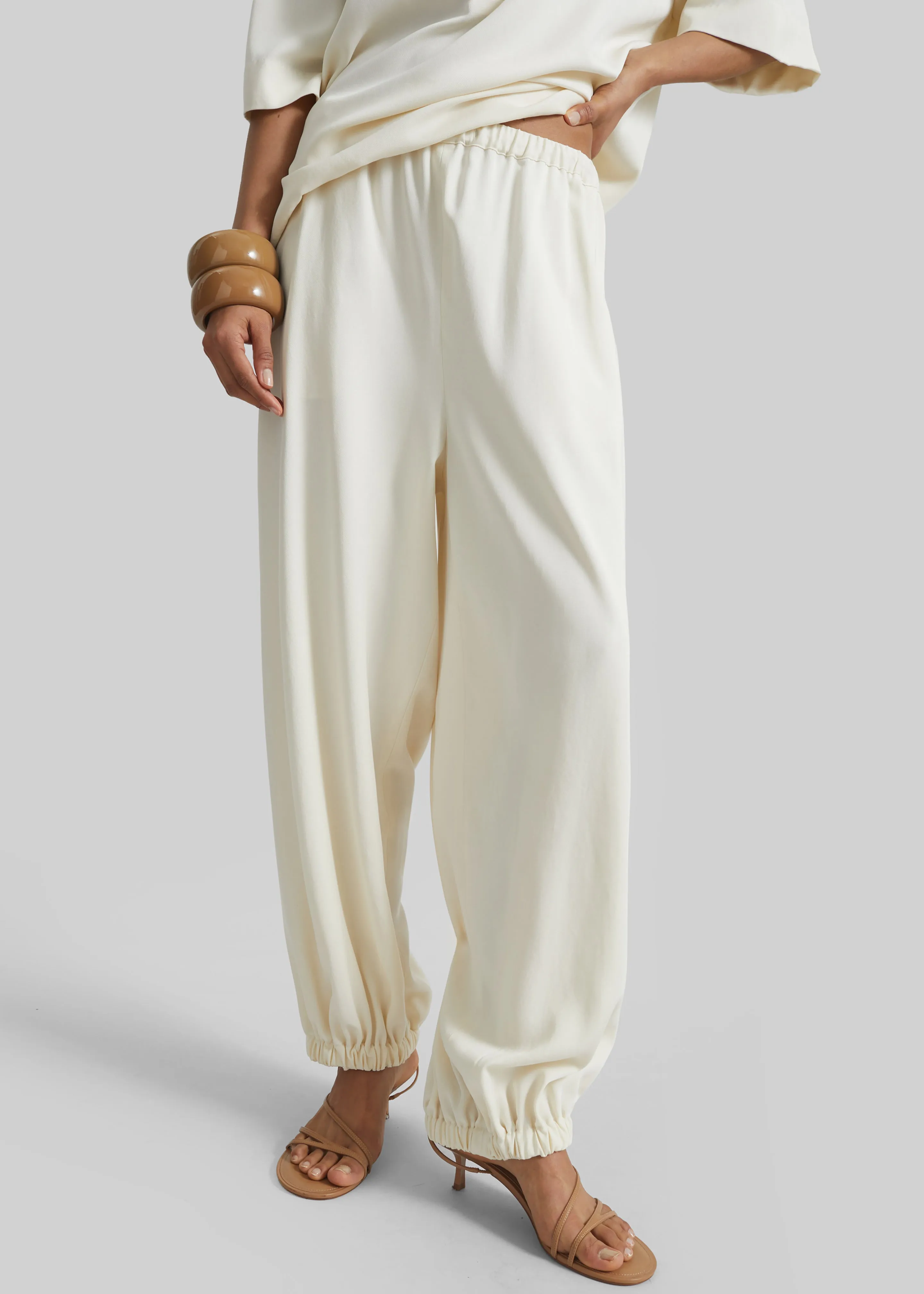 Isola Fluid Balloon Pants - Ivory sold by Frankie Shop product image thumbnail 4