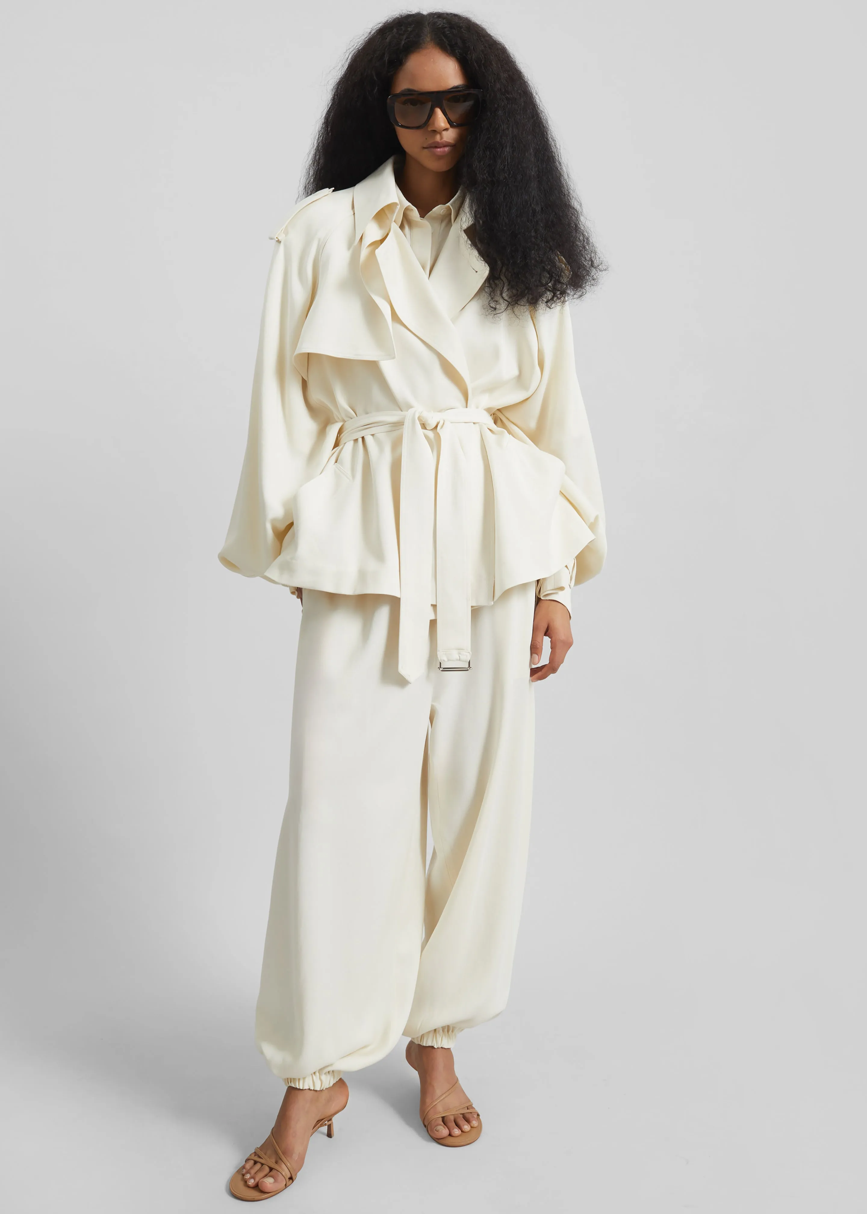 Isola Fluid Balloon Pants - Ivory sold by Frankie Shop product image thumbnail 5