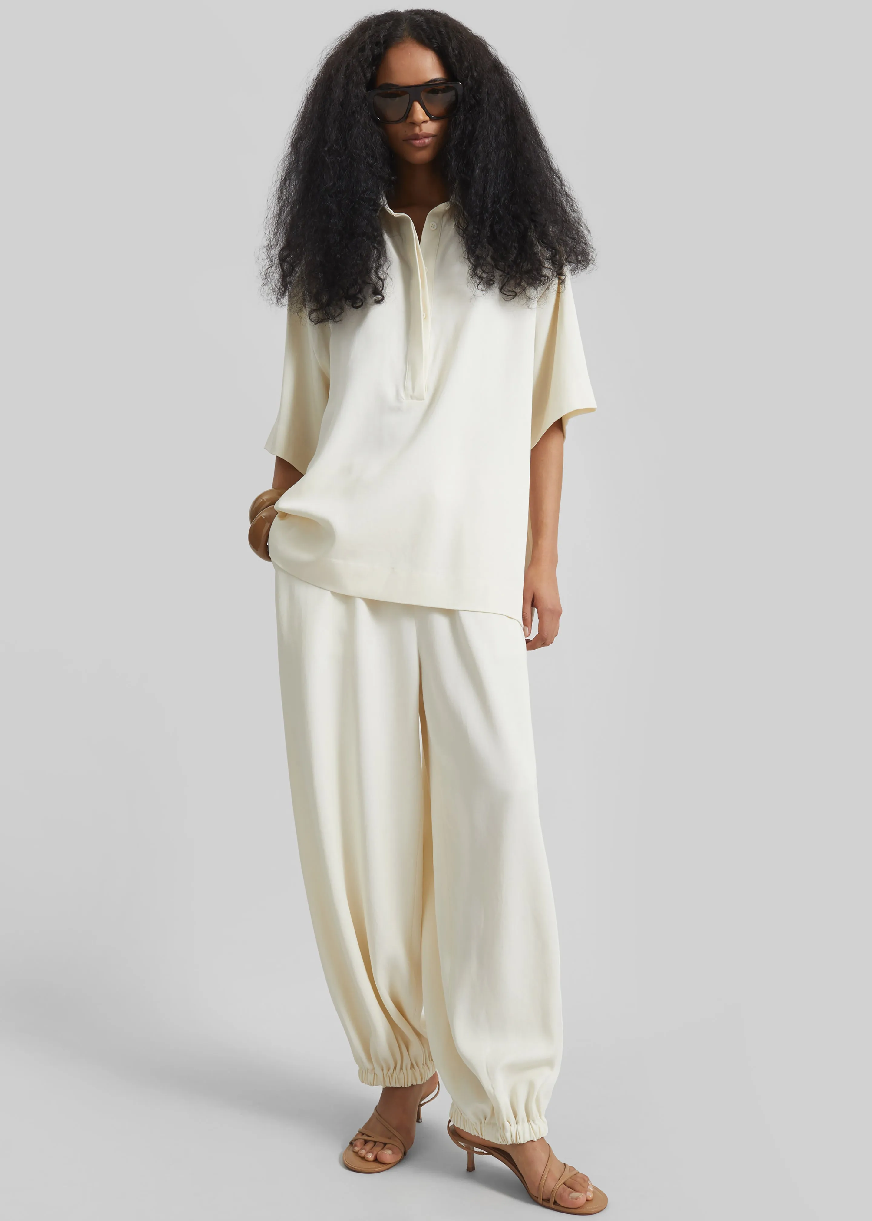 Isola Fluid Balloon Pants - Ivory sold by Frankie Shop product image thumbnail 3