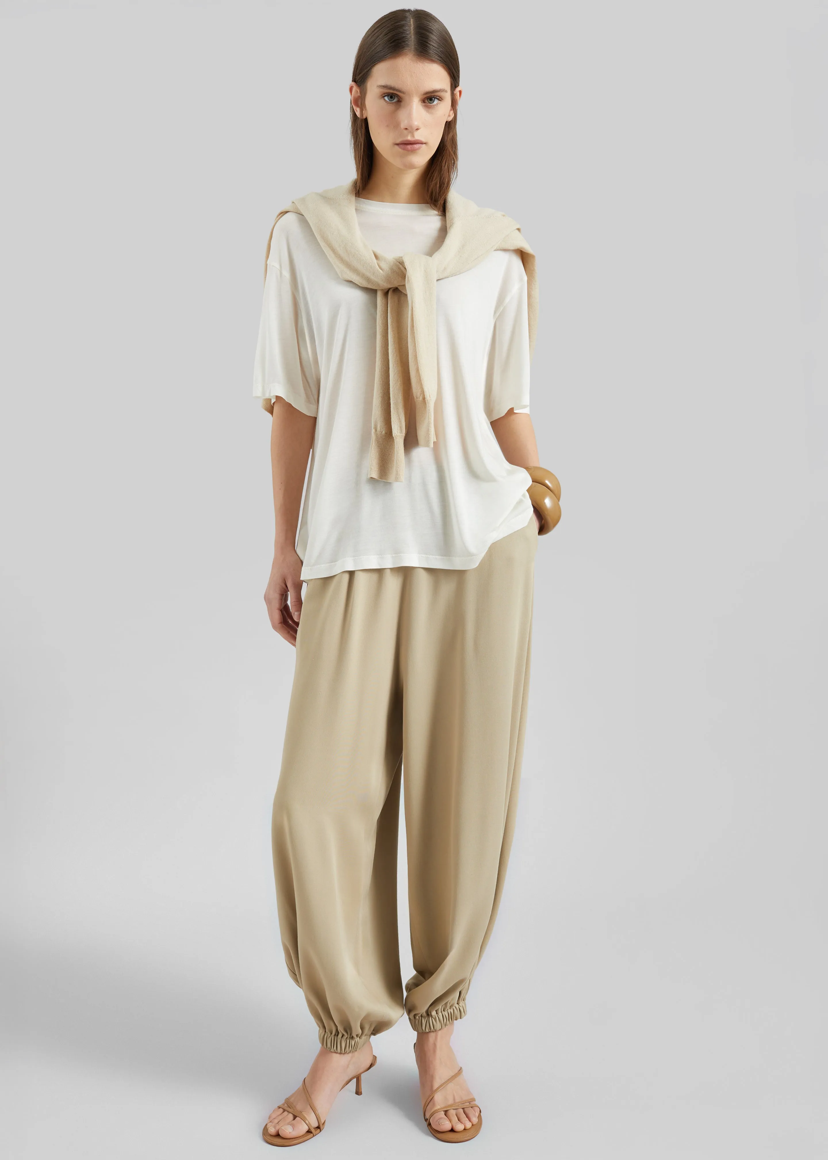 Isola Fluid Balloon Pants - Beige sold by Frankie Shop product image thumbnail 5