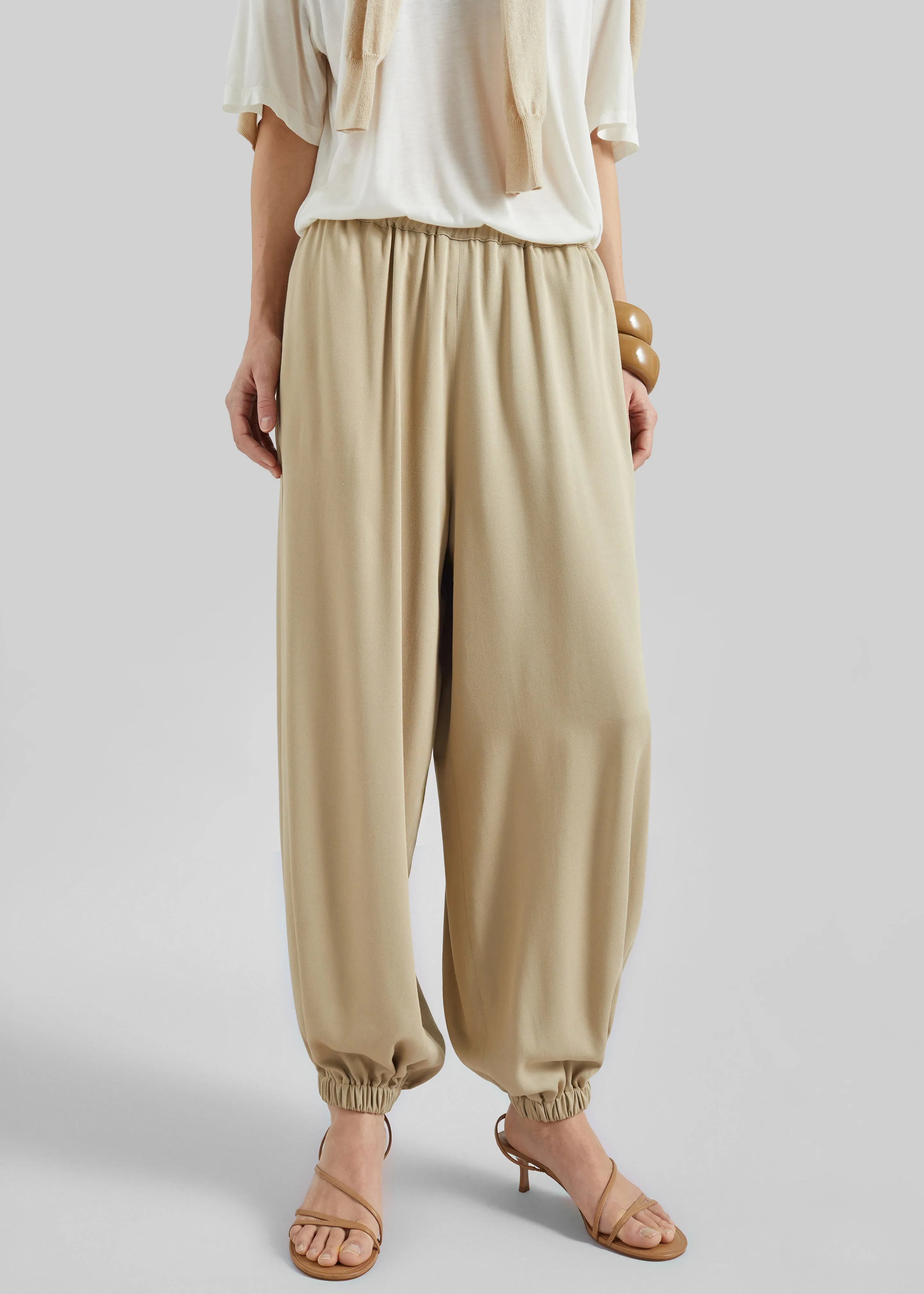 Isola Fluid Balloon Pants - Beige sold by Frankie Shop product image thumbnail 4