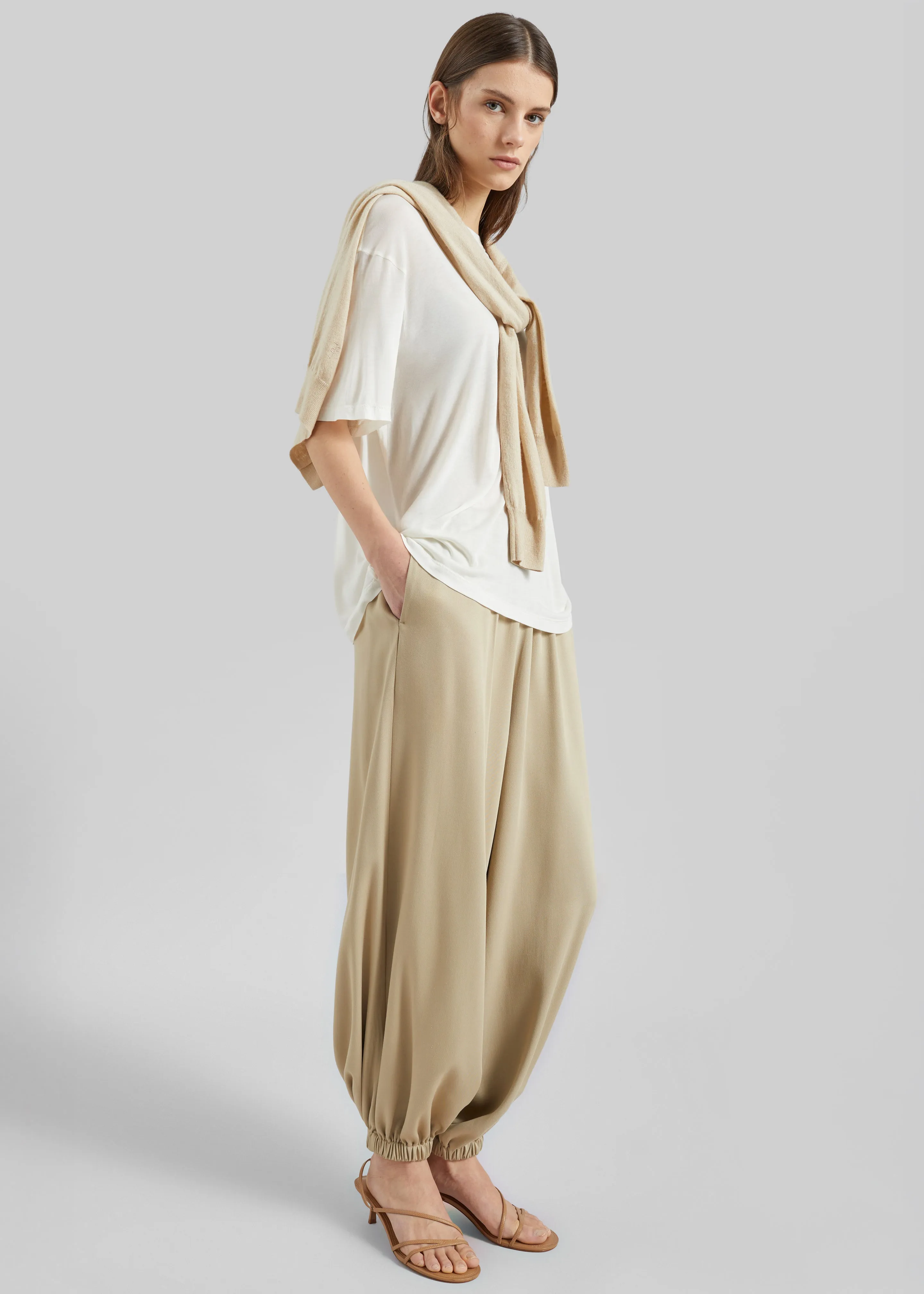 Isola Fluid Balloon Pants - Beige sold by Frankie Shop product image thumbnail 3