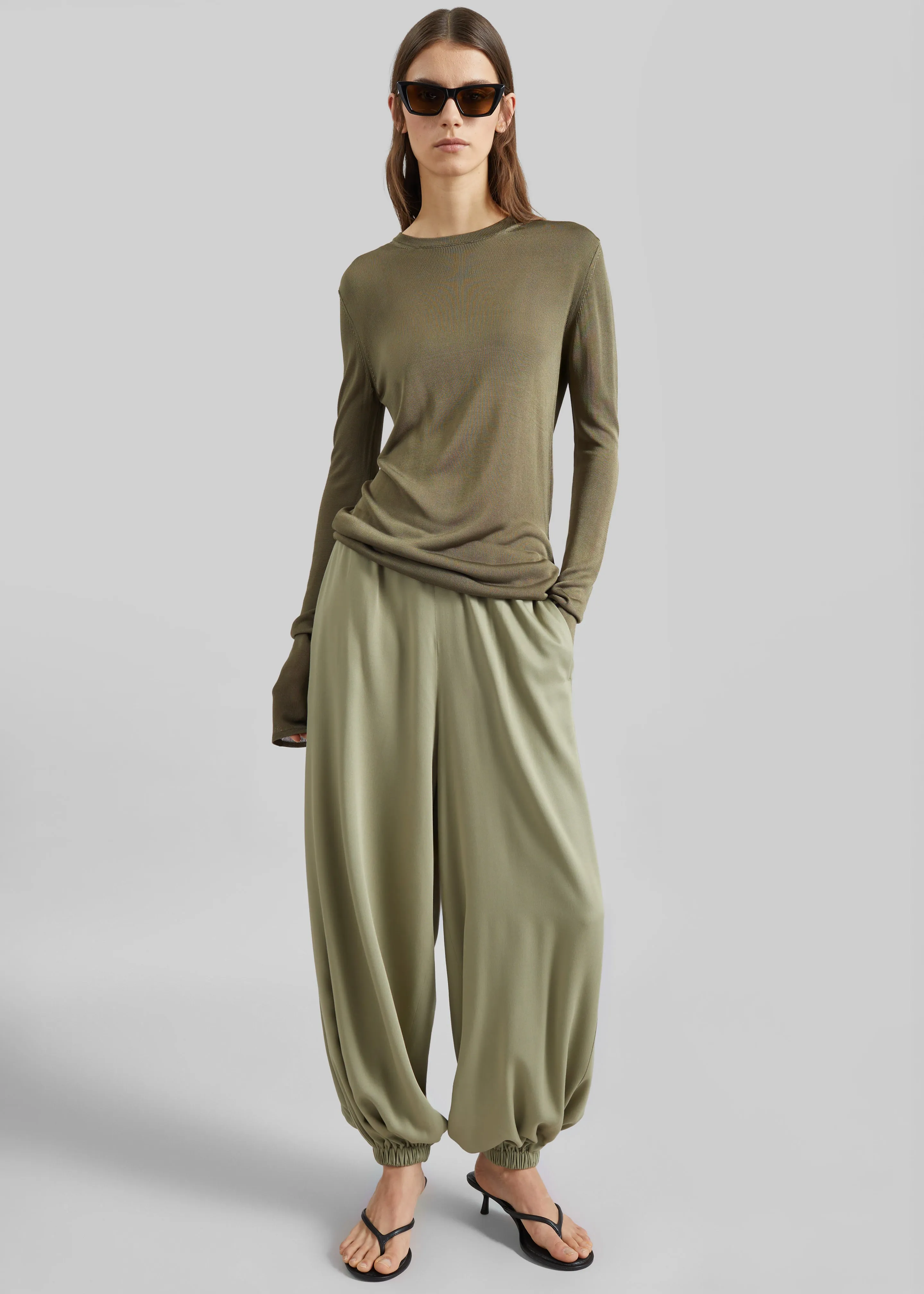 Isola Fluid Balloon Pants - Sage sold by Frankie Shop