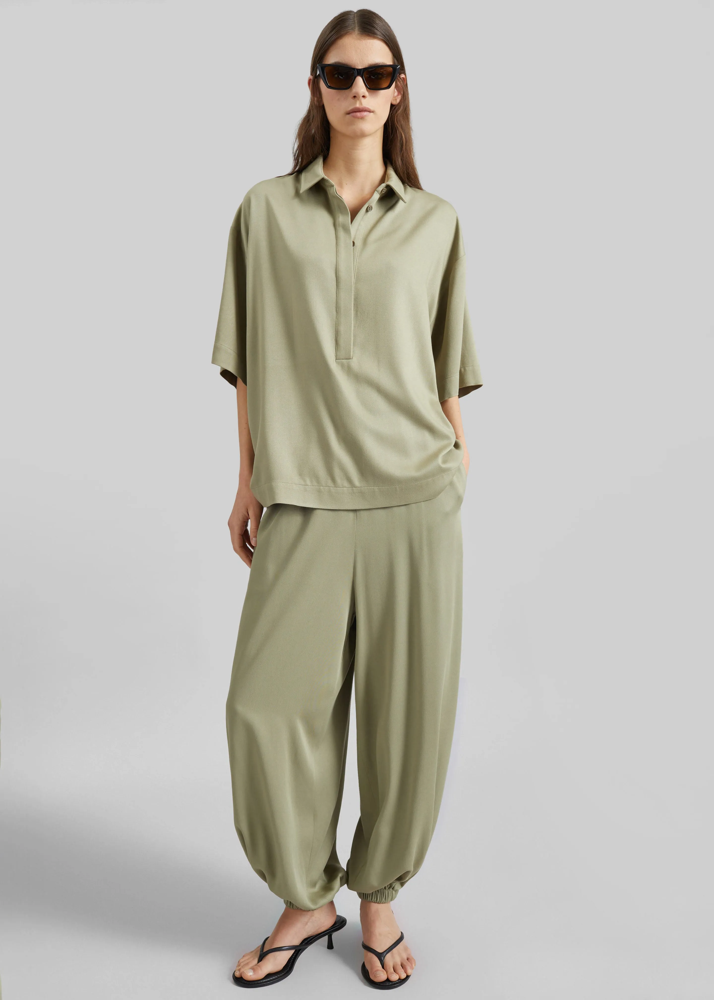 Isola Fluid Balloon Pants - Sage sold by Frankie Shop product image thumbnail 3