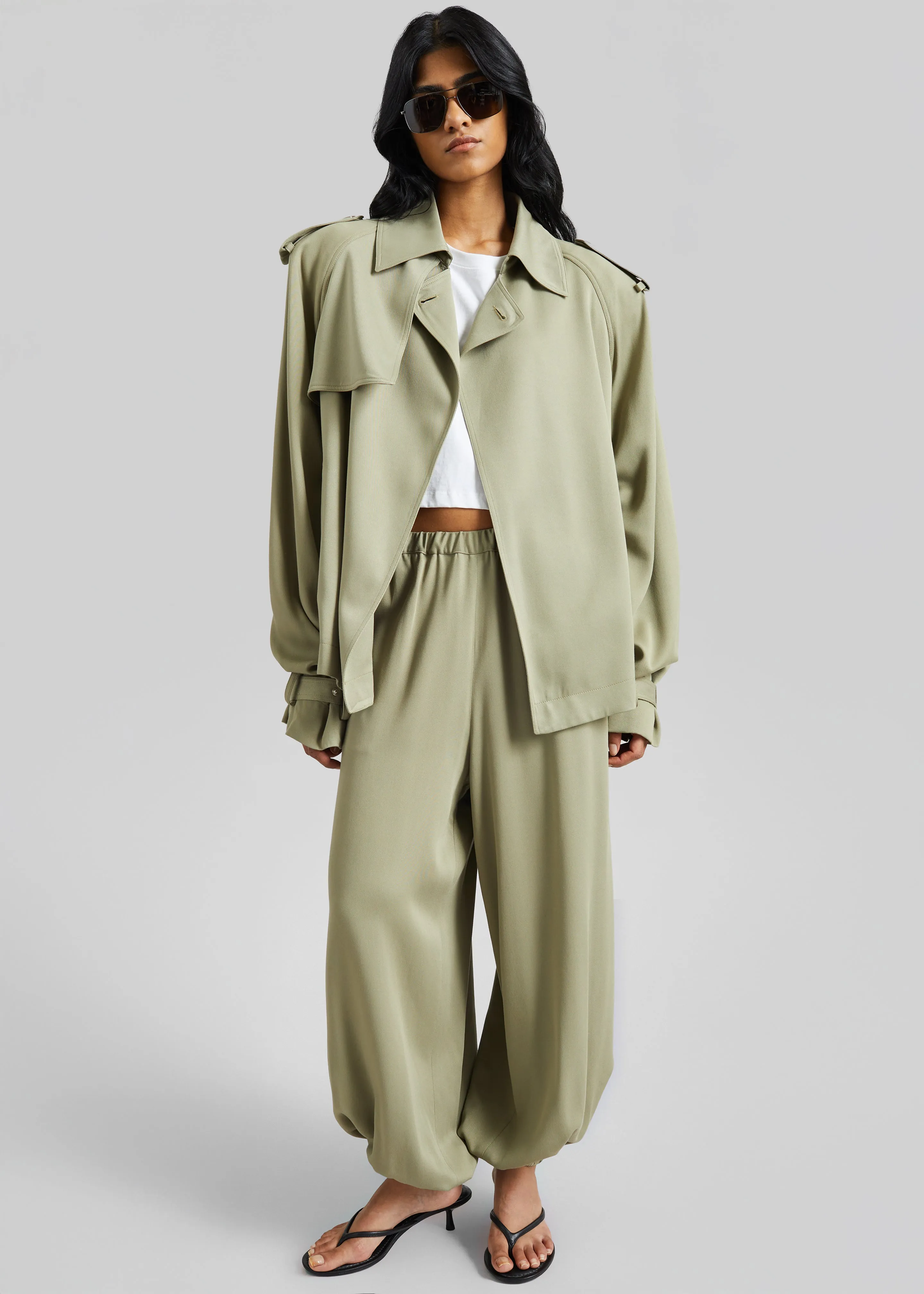 Isola Fluid Balloon Pants - Sage sold by Frankie Shop product image thumbnail 5