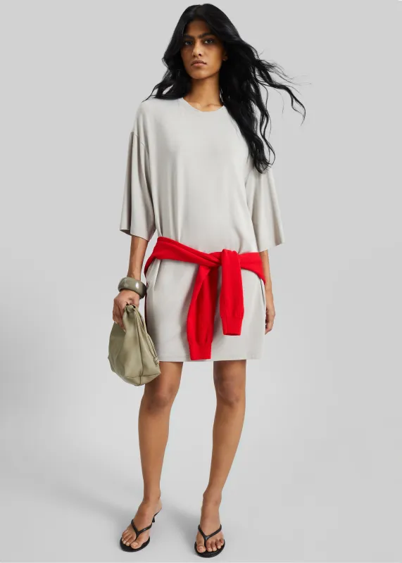 Sian Oversized T-Shirt Dress - Slate Grey made by Frankie Shop