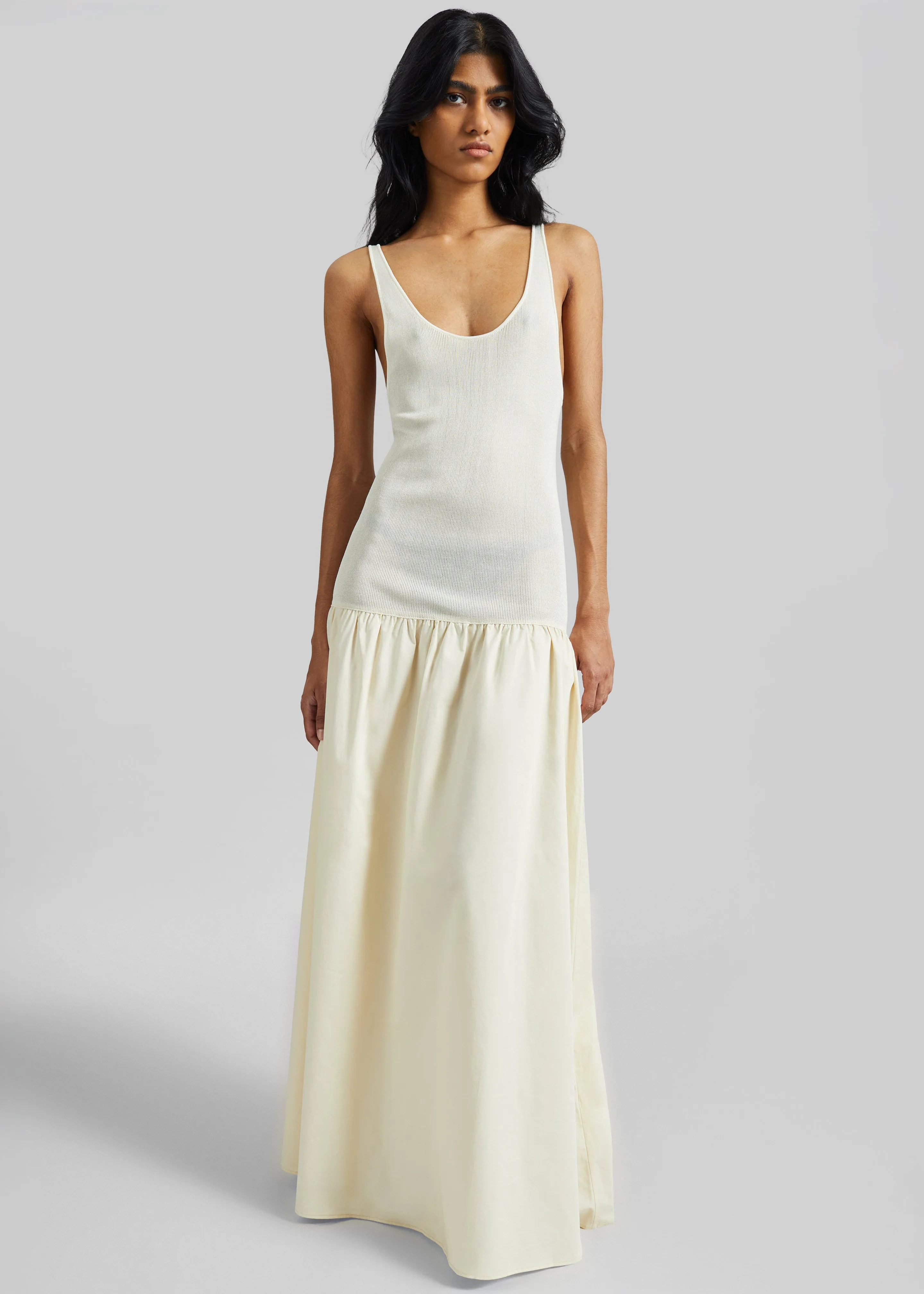 Iliya Drop Waist Maxi Dress - Cream sold by Frankie Shop product image thumbnail 5