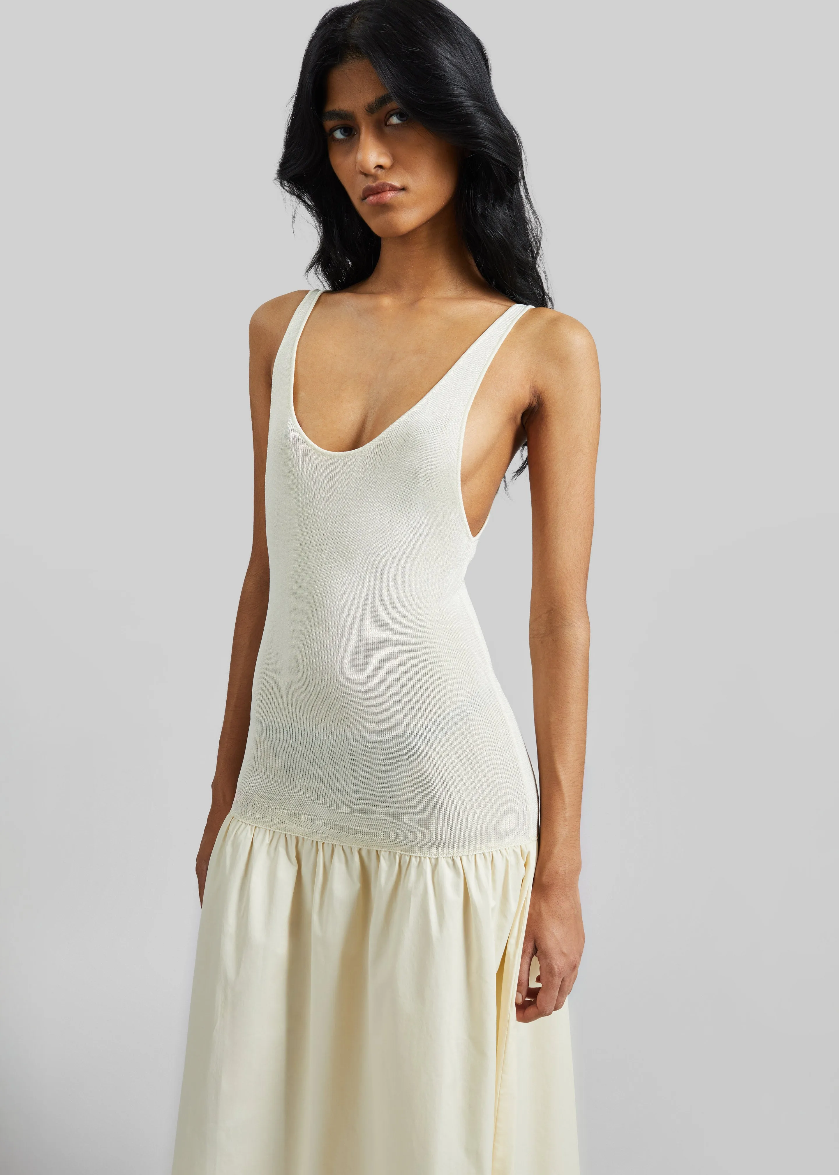 Iliya Drop Waist Maxi Dress - Cream sold by Frankie Shop product image thumbnail 2