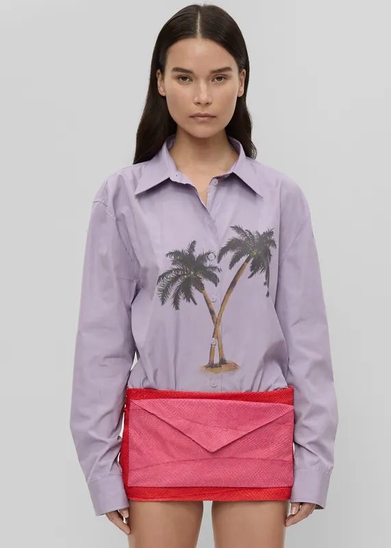 Christopher Esber Mirage Palm Shirt - Faded Lilac/Mirage Palm Print made by Christopher Esber