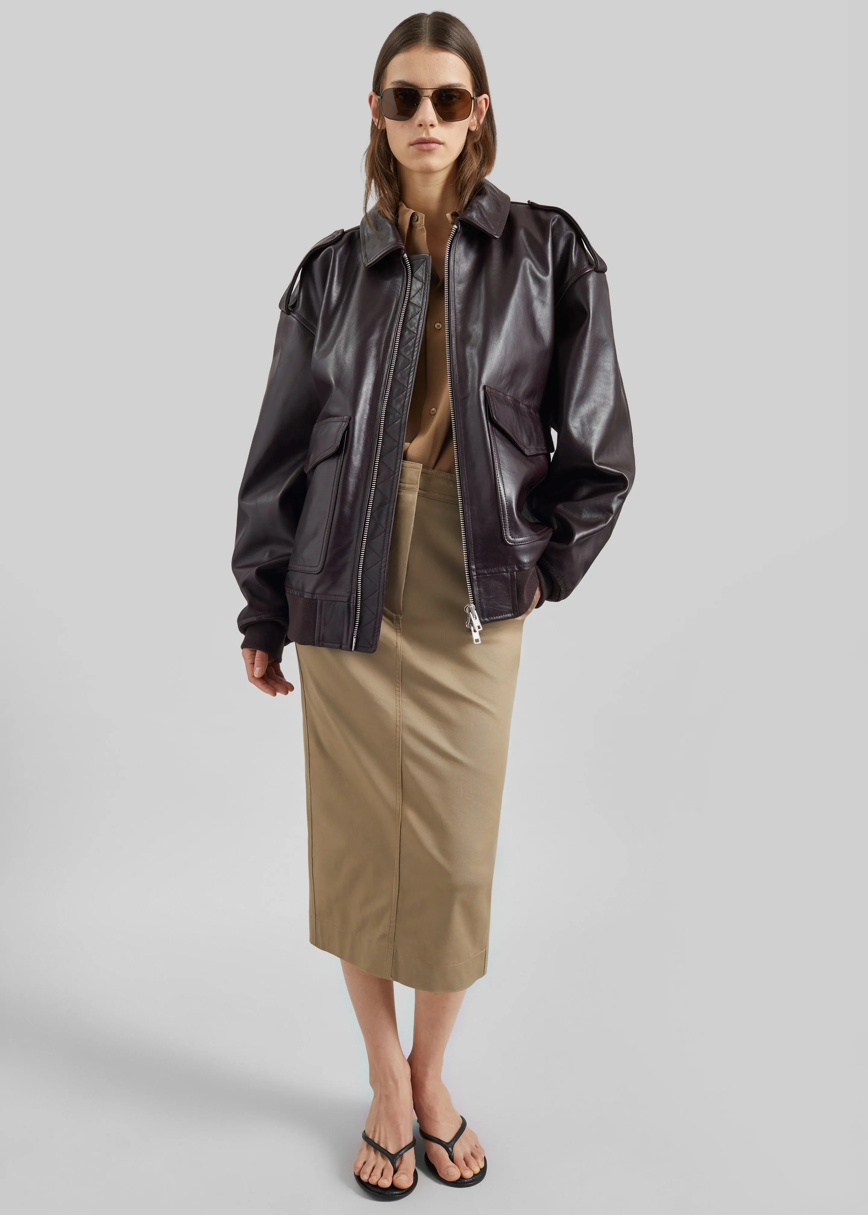 TheLatest Donna Skirt - Cognac sold by Frankie Shop