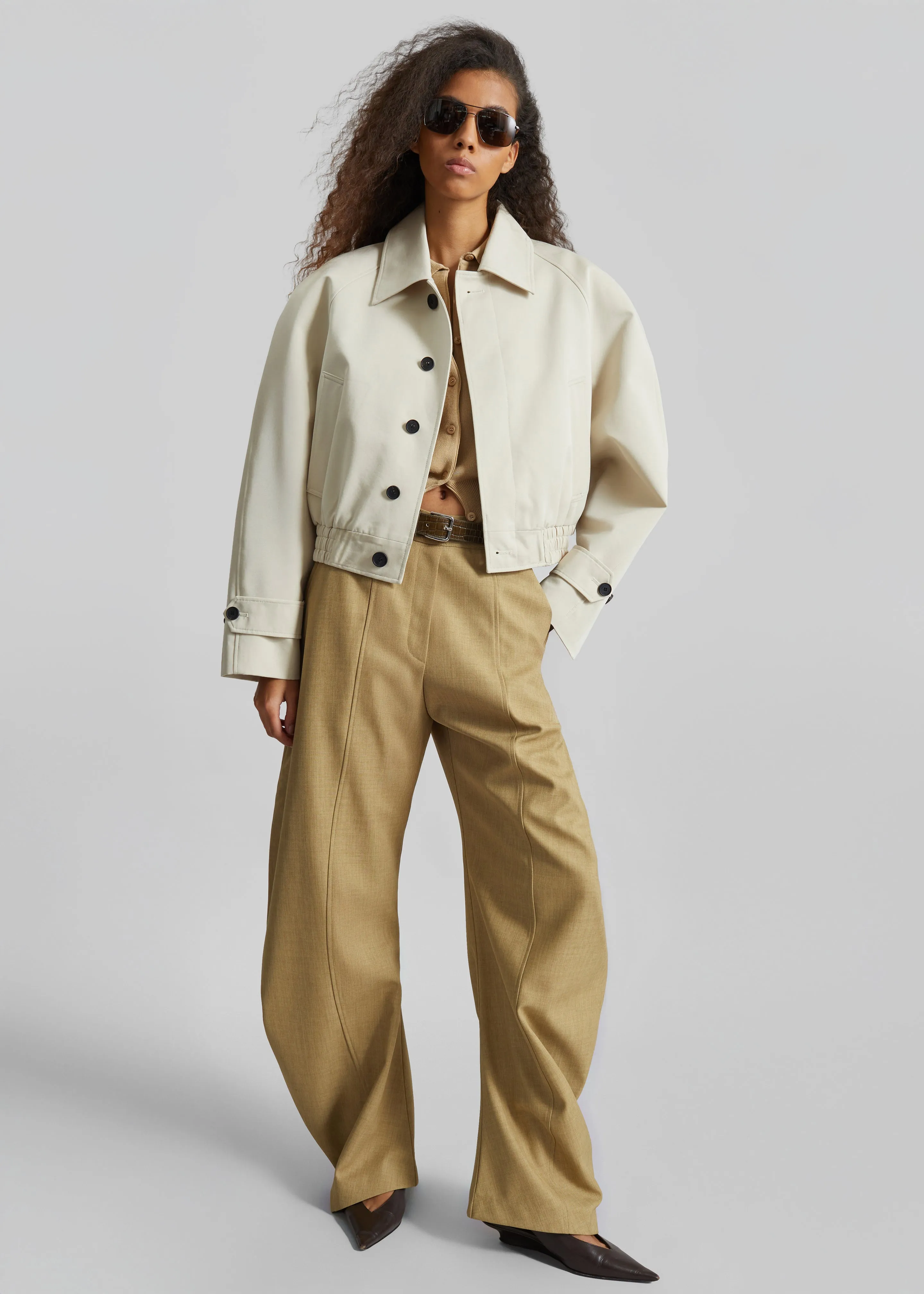Turenne Curved Jacket - Beige sold by Frankie Shop product image thumbnail 4